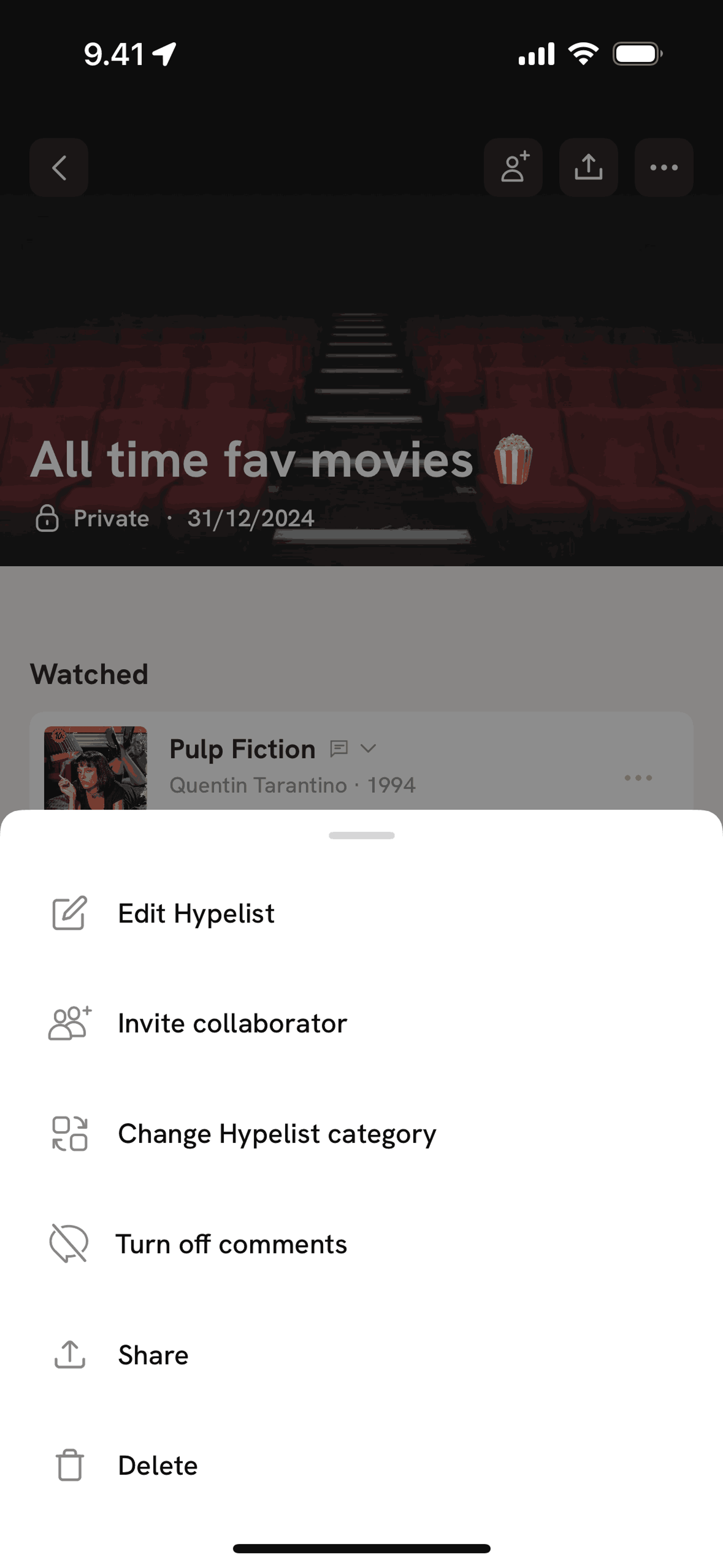 Hypelist iOS Social Networking interface screenshot 12