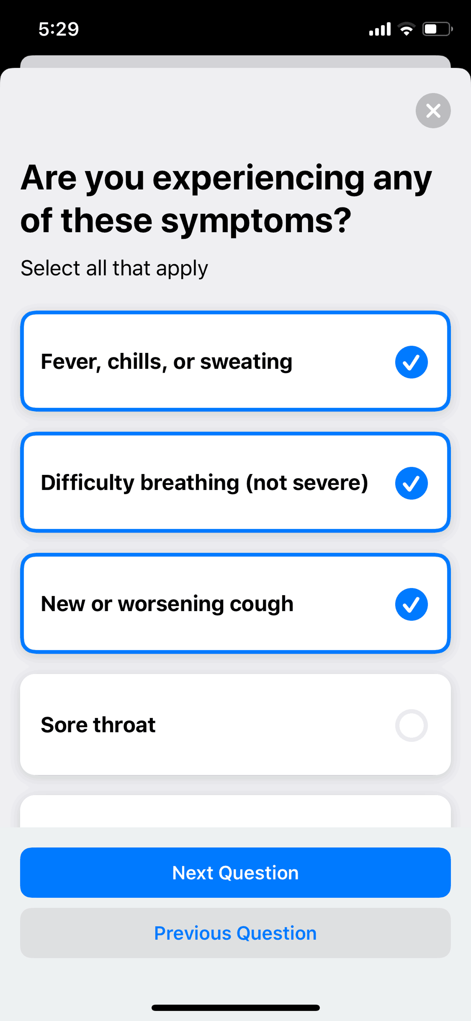 Apple COVID 19 iOS Health & Fitness interface screenshot 10