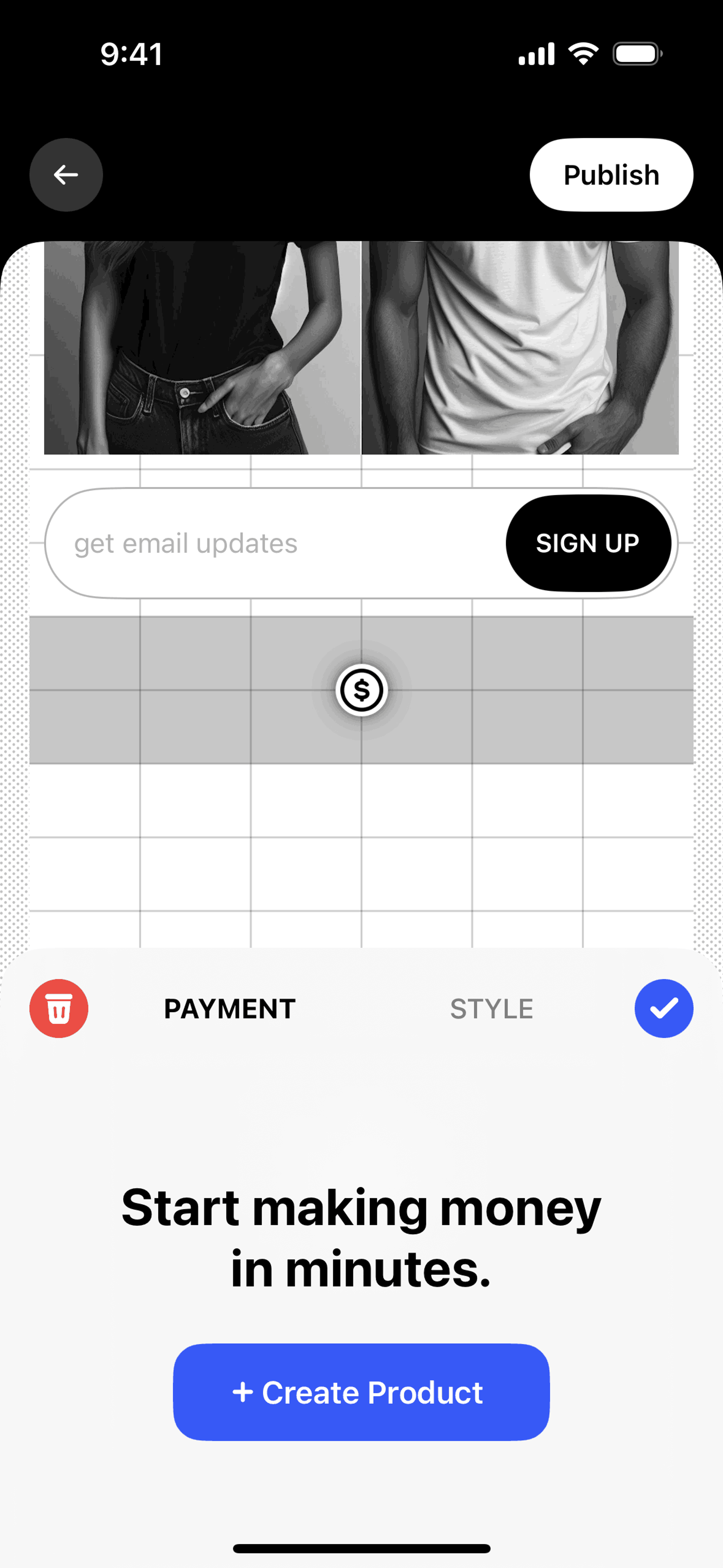 Universe iOS Productivity interface screenshot 5