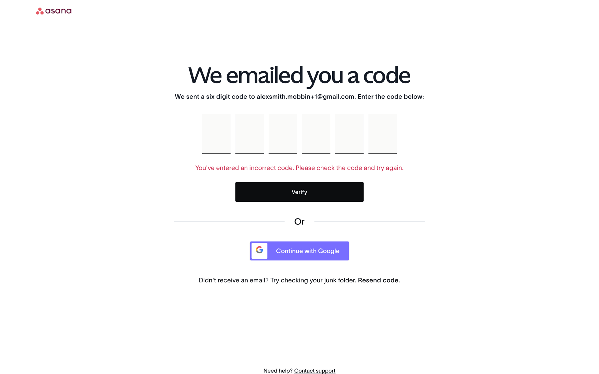 Onboarding on Asana (web) screen 7