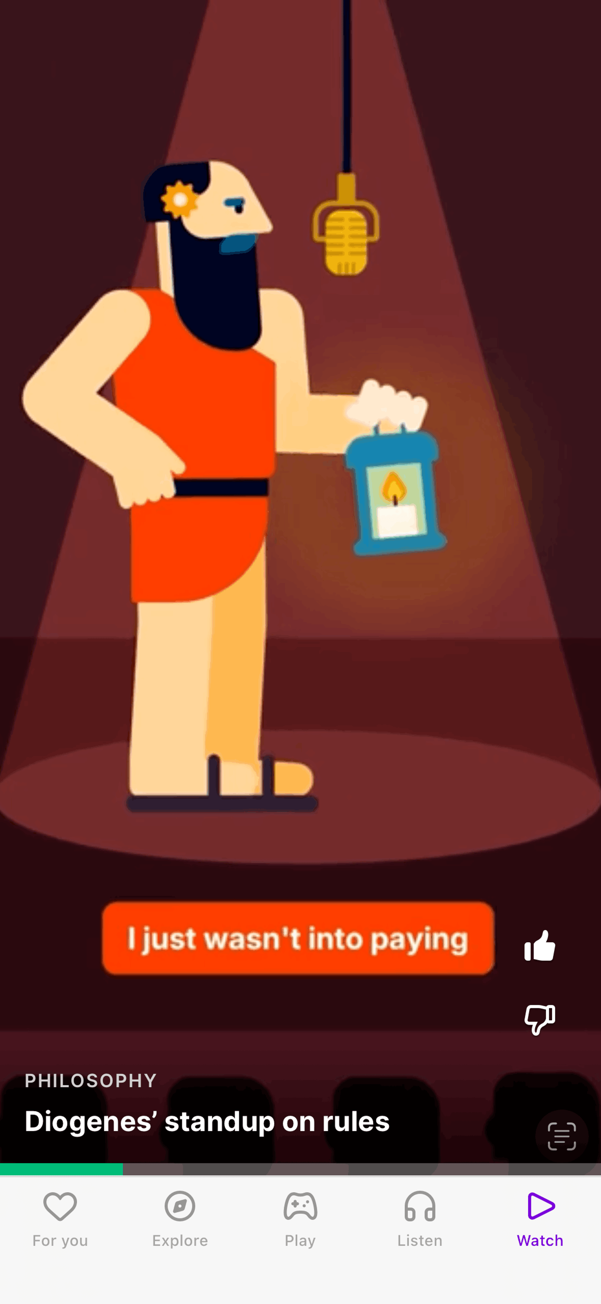 Nibble iOS quiz interface screenshot 12