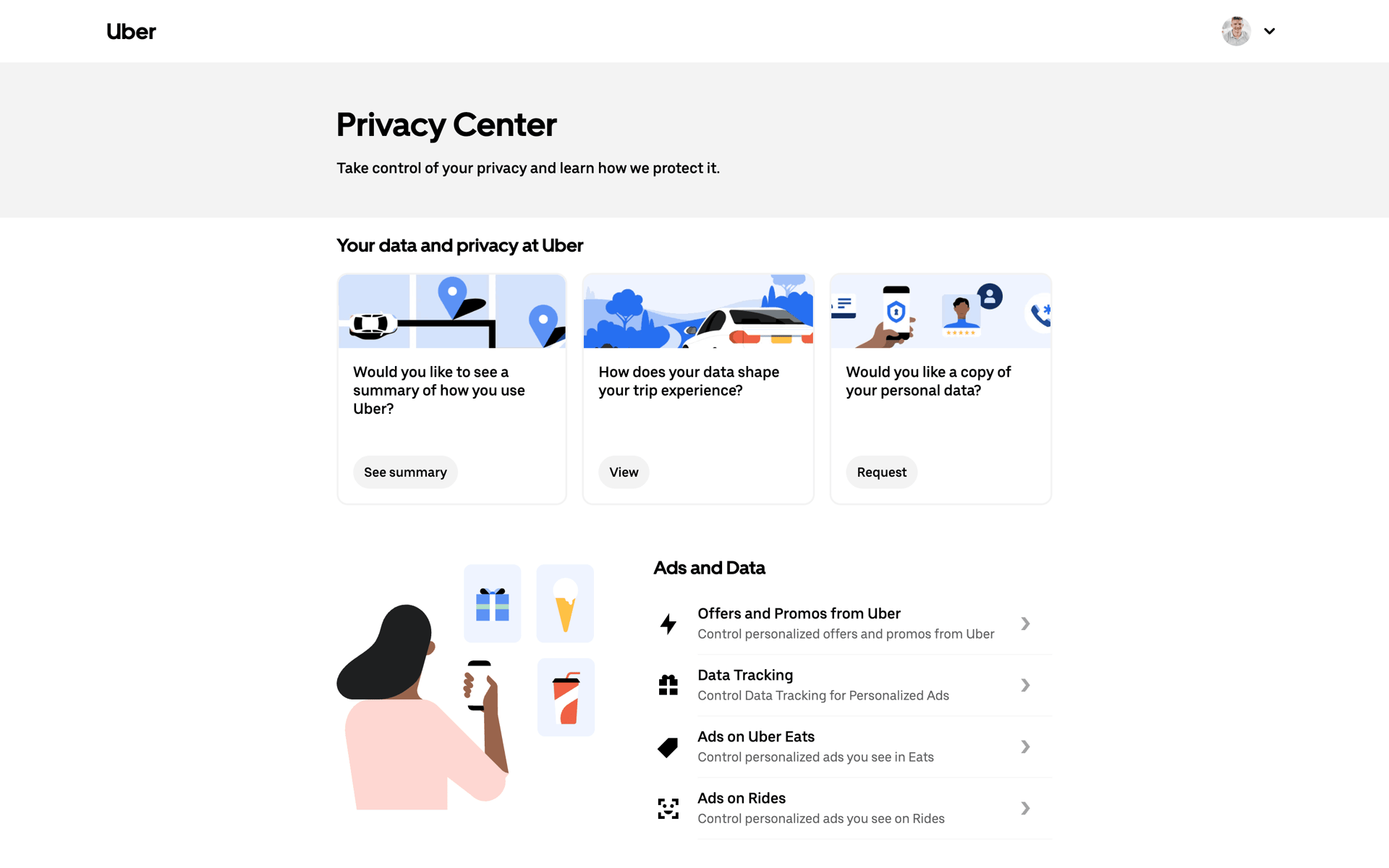 Uber Web Travel & Transportation interface screenshot 22