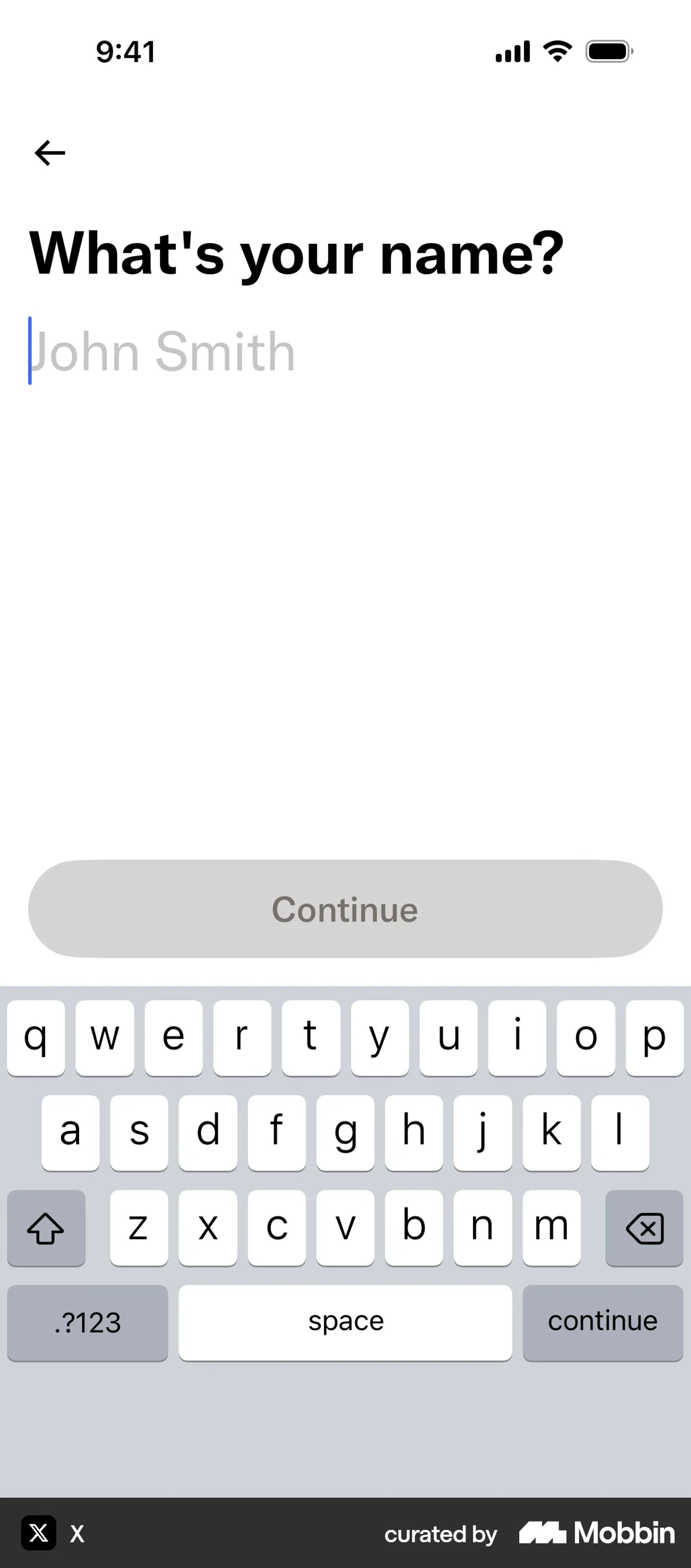 Onboarding on X (ios) screen 10