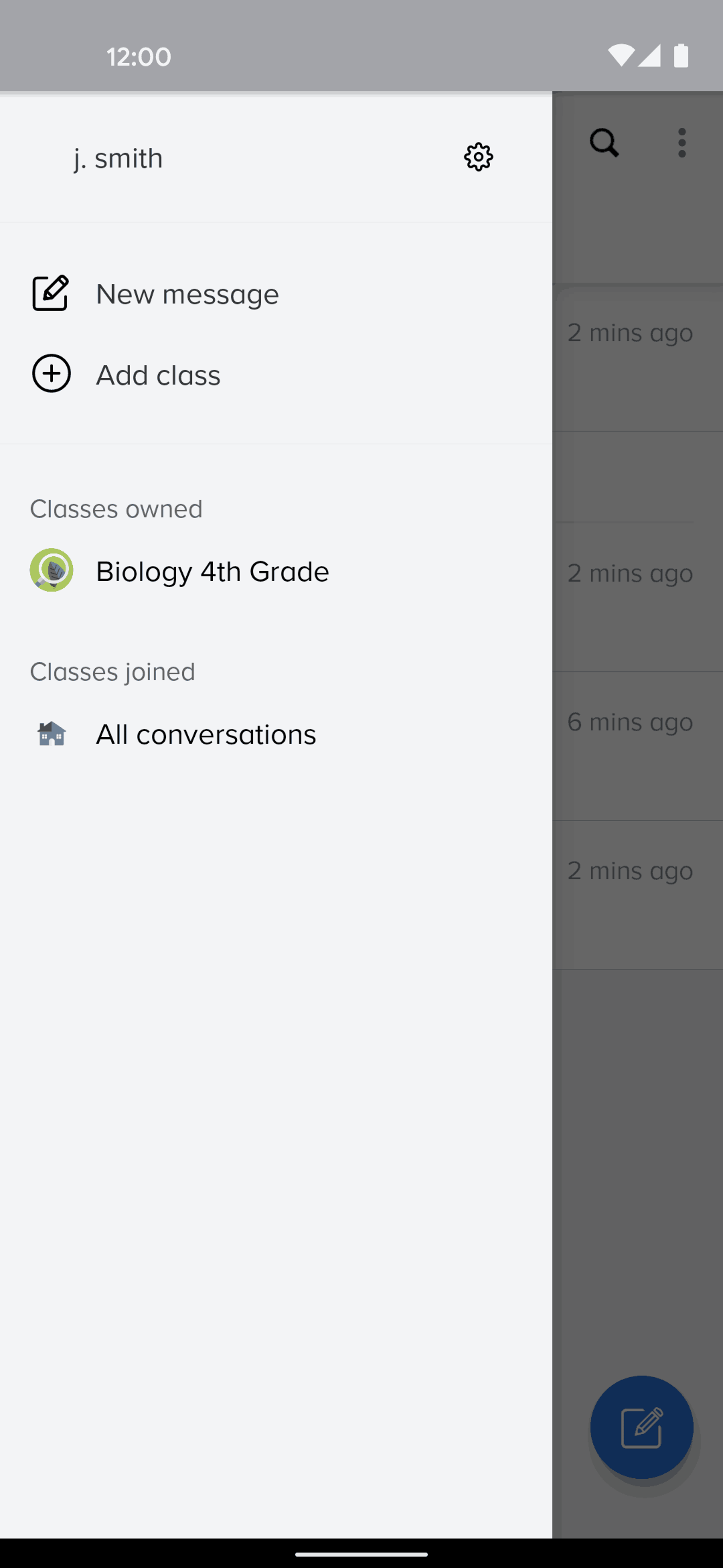 Remind Android Education interface screenshot 3