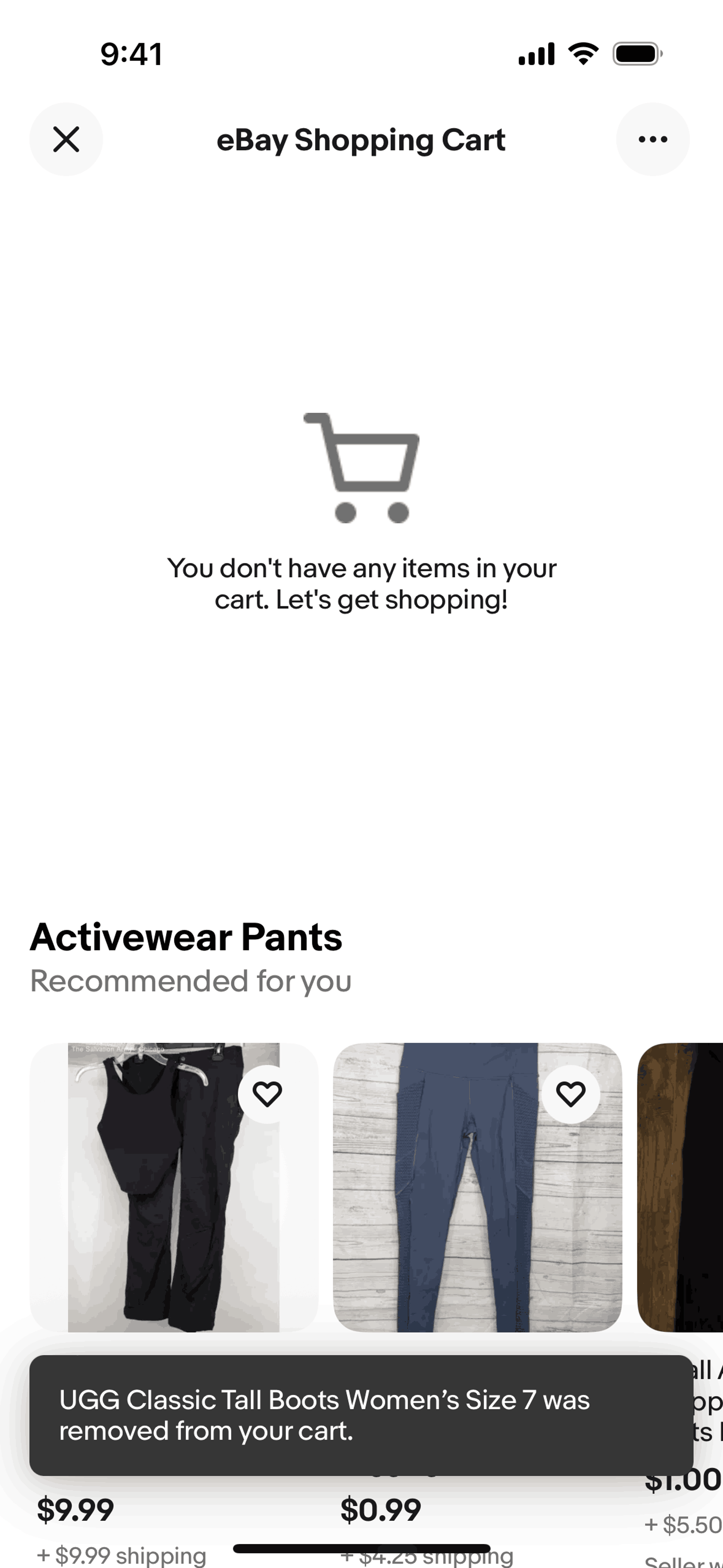 eBay iOS Shopping interface screenshot 19