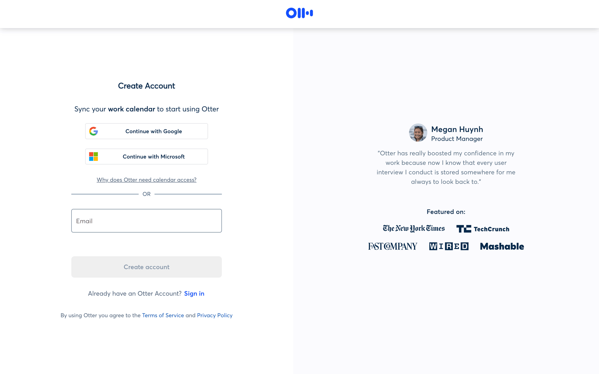 Otter.ai Web AI interface screenshot 3