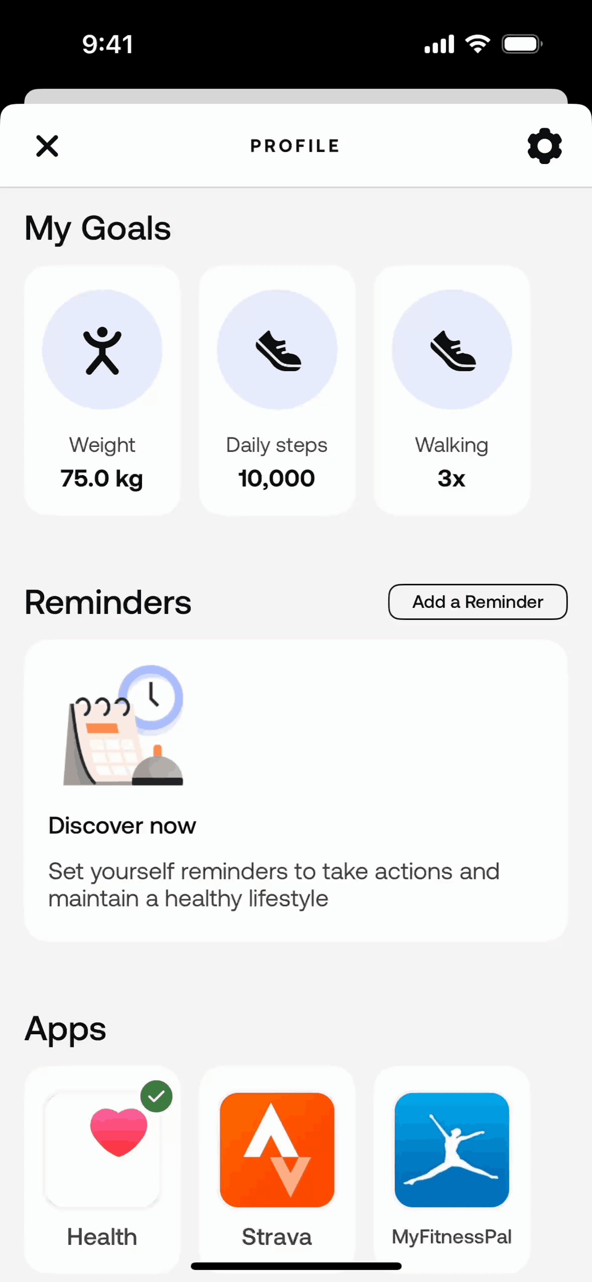 Withings Health Mate iOS Health & Fitness interface screenshot 10