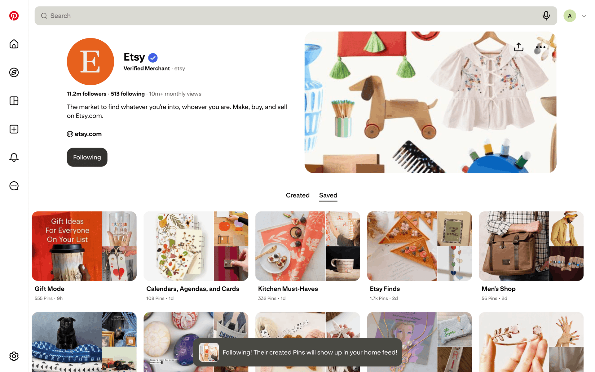 Pinterest Web Photo & Video interface screenshot 17