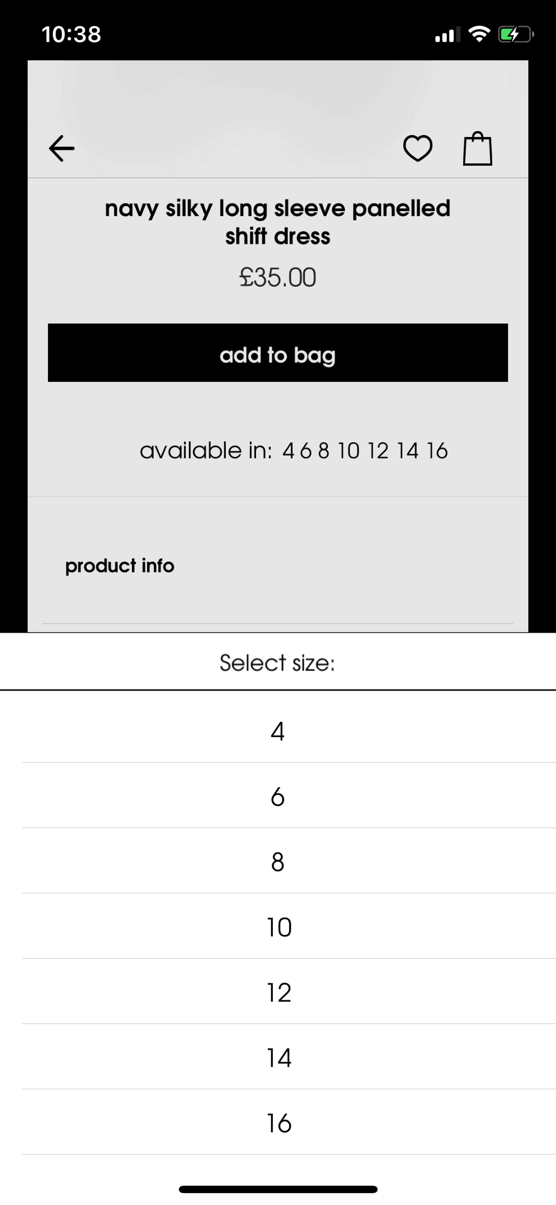 Missguided iOS Shopping interface screenshot 19