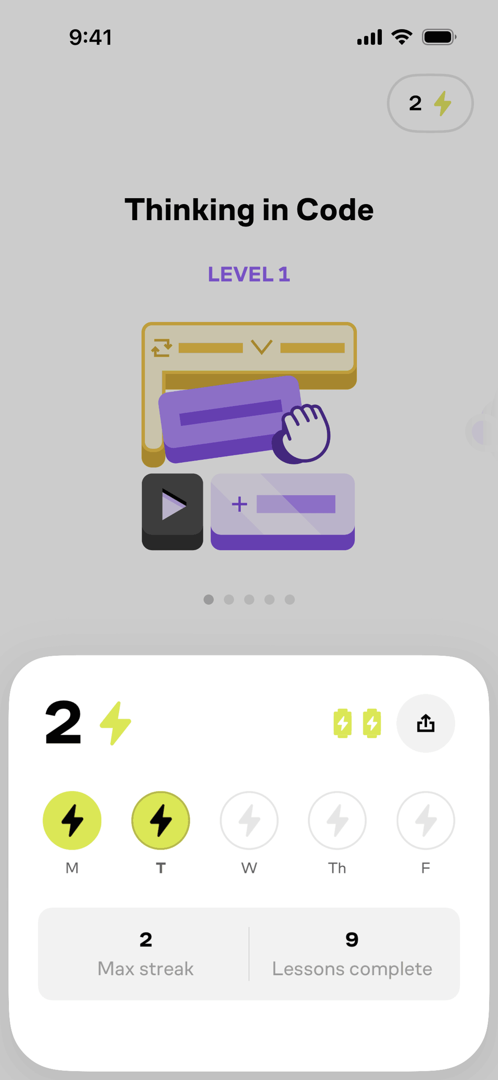 Brilliant iOS Education interface screenshot 21