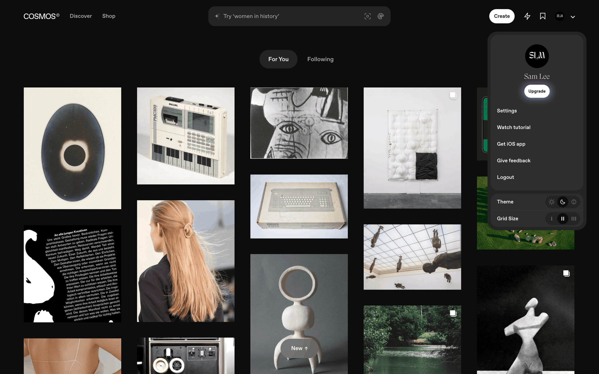 Cosmos Web Photo & Video interface screenshot 23