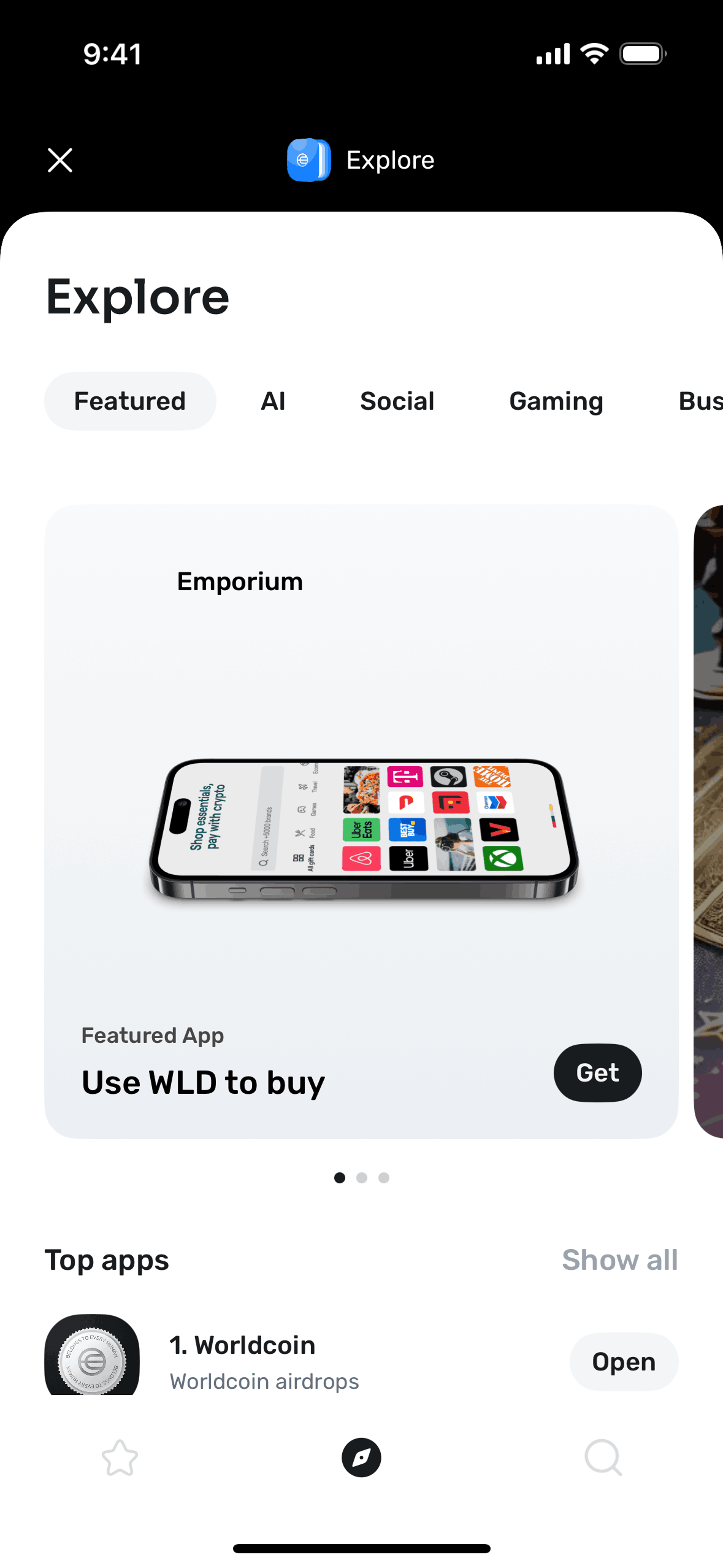 World App iOS Crypto & Web3 interface screenshot 15