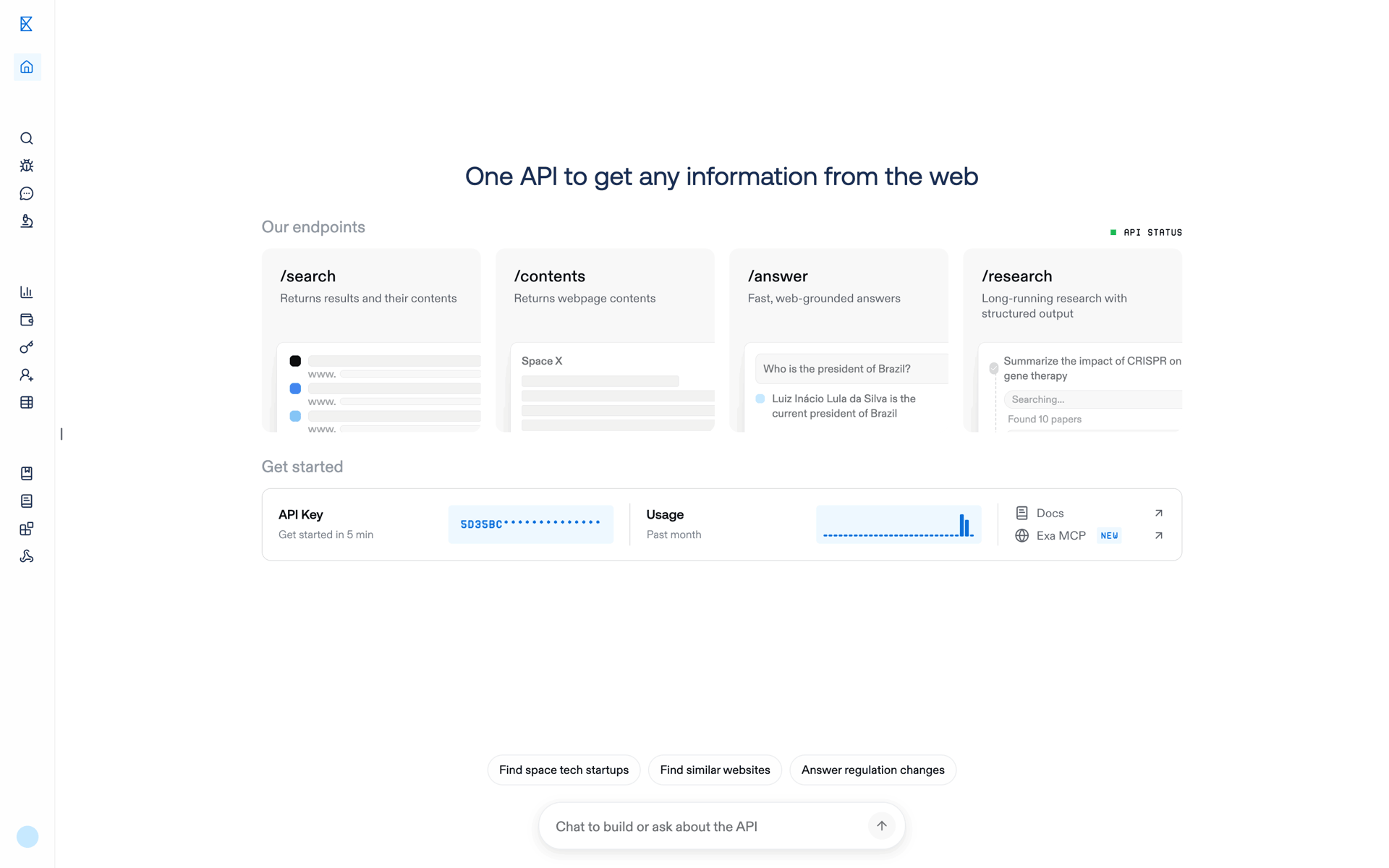 Exa Web Developer Tools interface screenshot 22