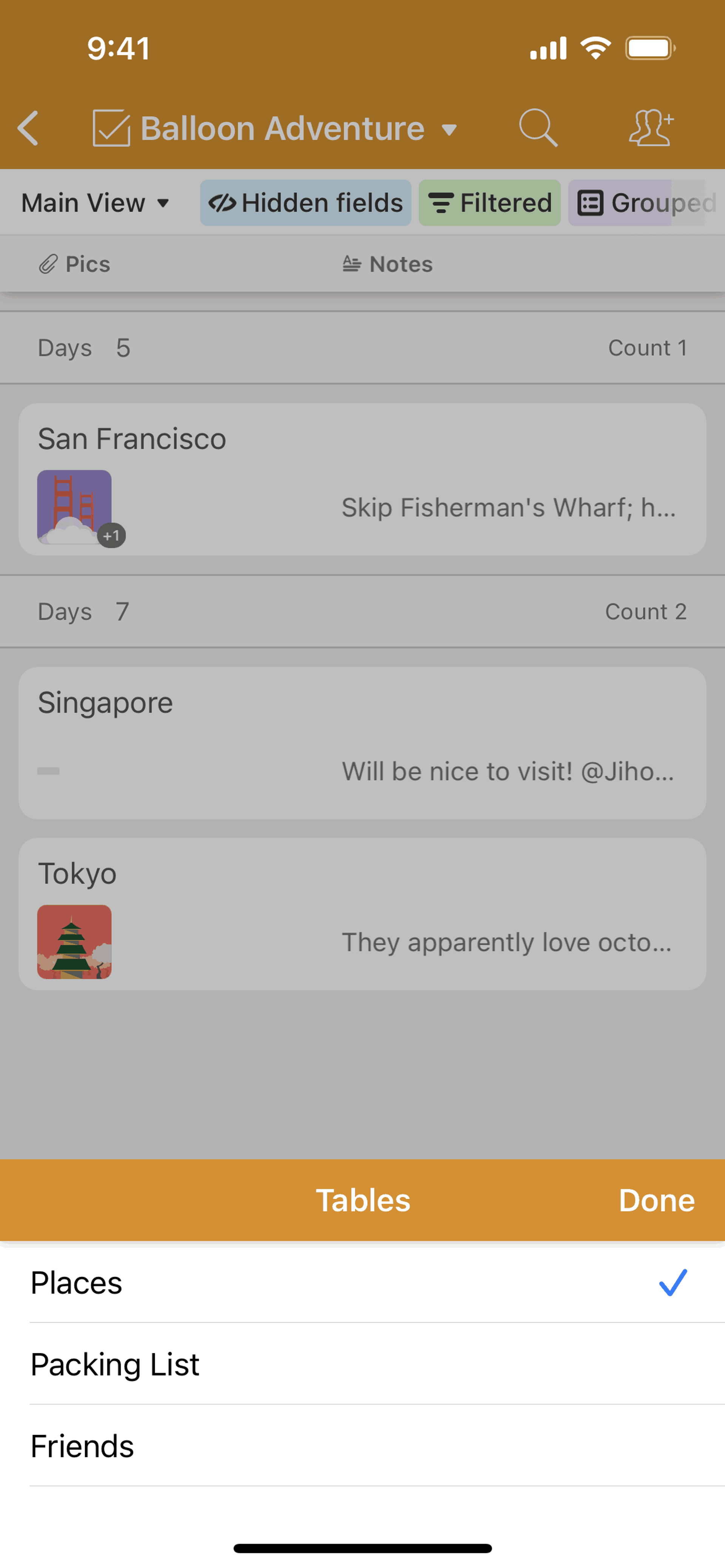 Airtable iOS Productivity interface screenshot 14