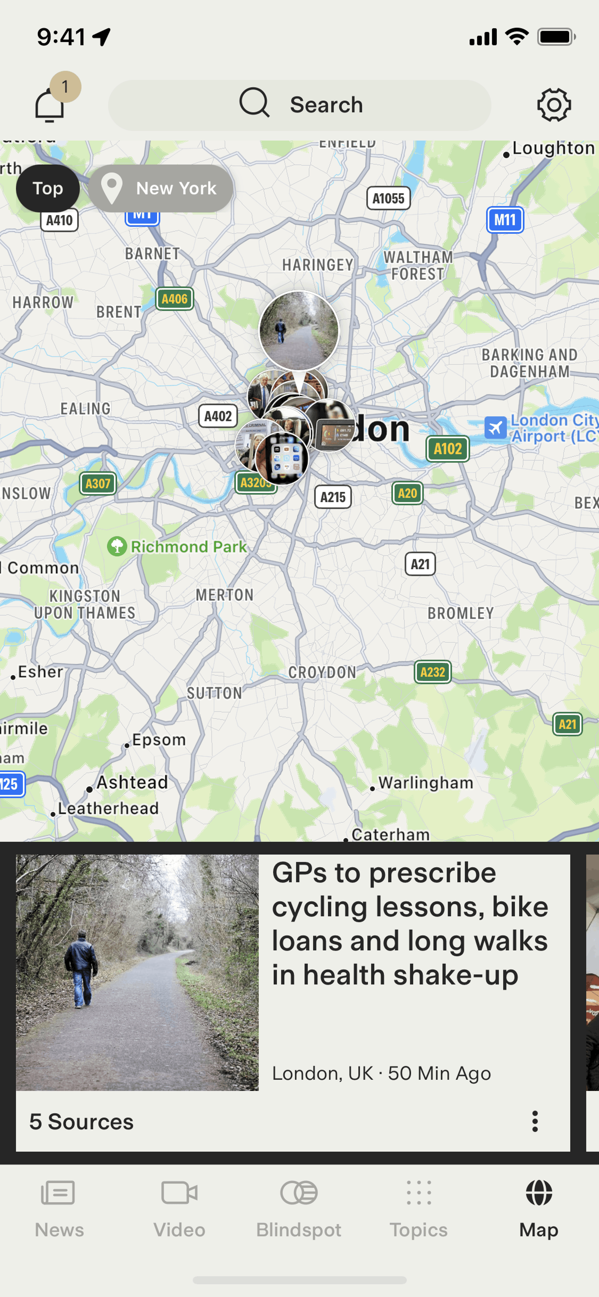 Ground News iOS News interface screenshot 3