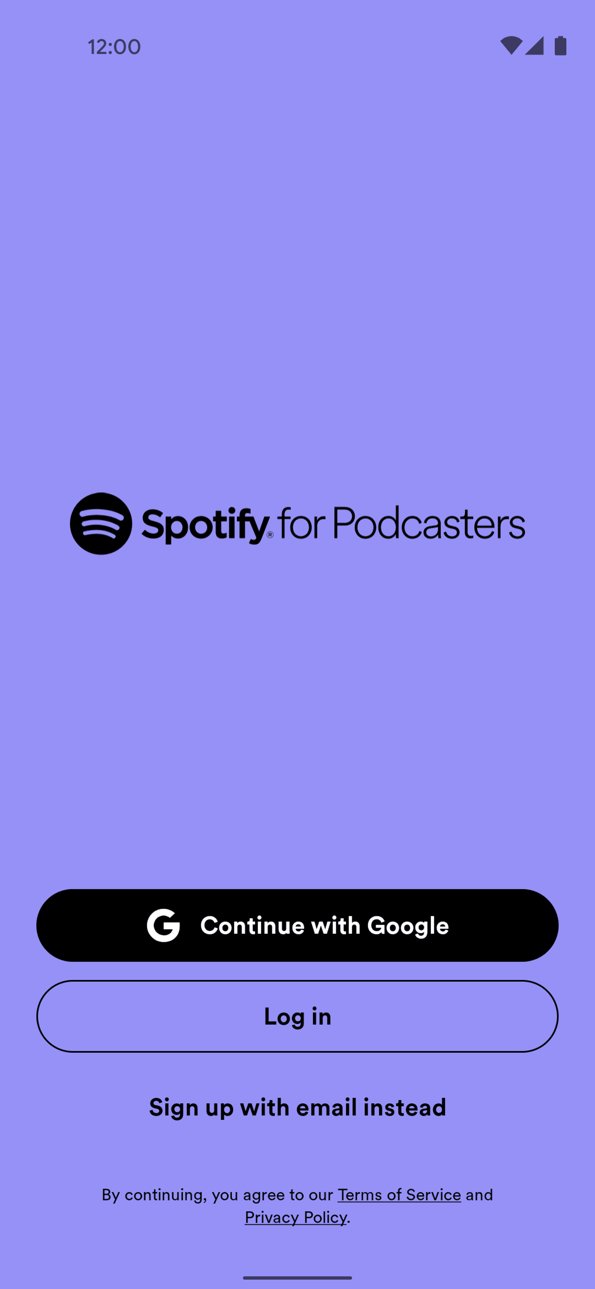 Spotify for Podcasters Android Business interface screenshot 4