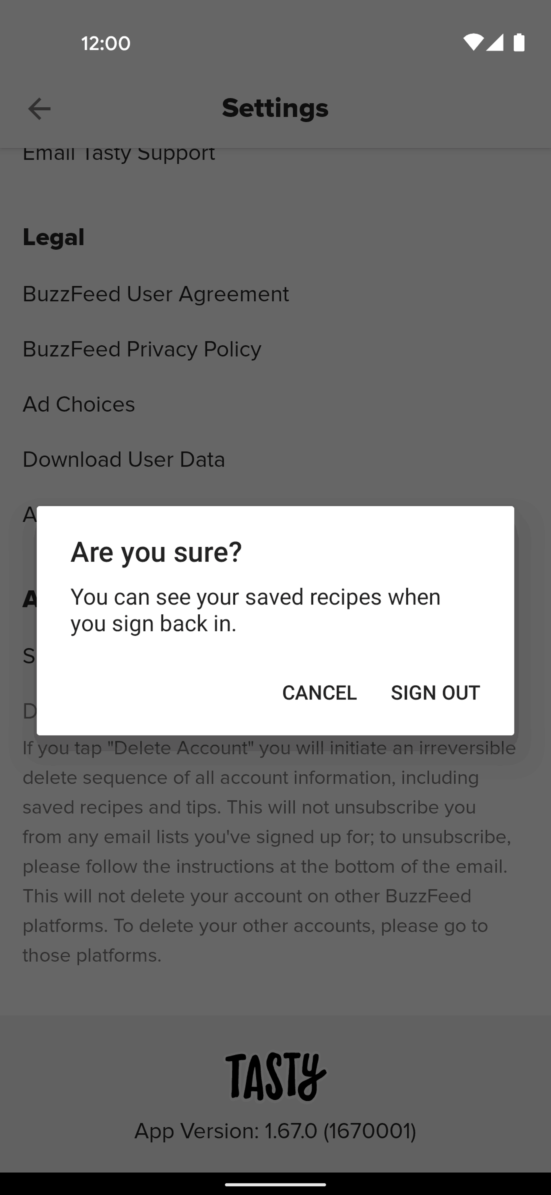 Tasty Android Food & Drink interface screenshot 16