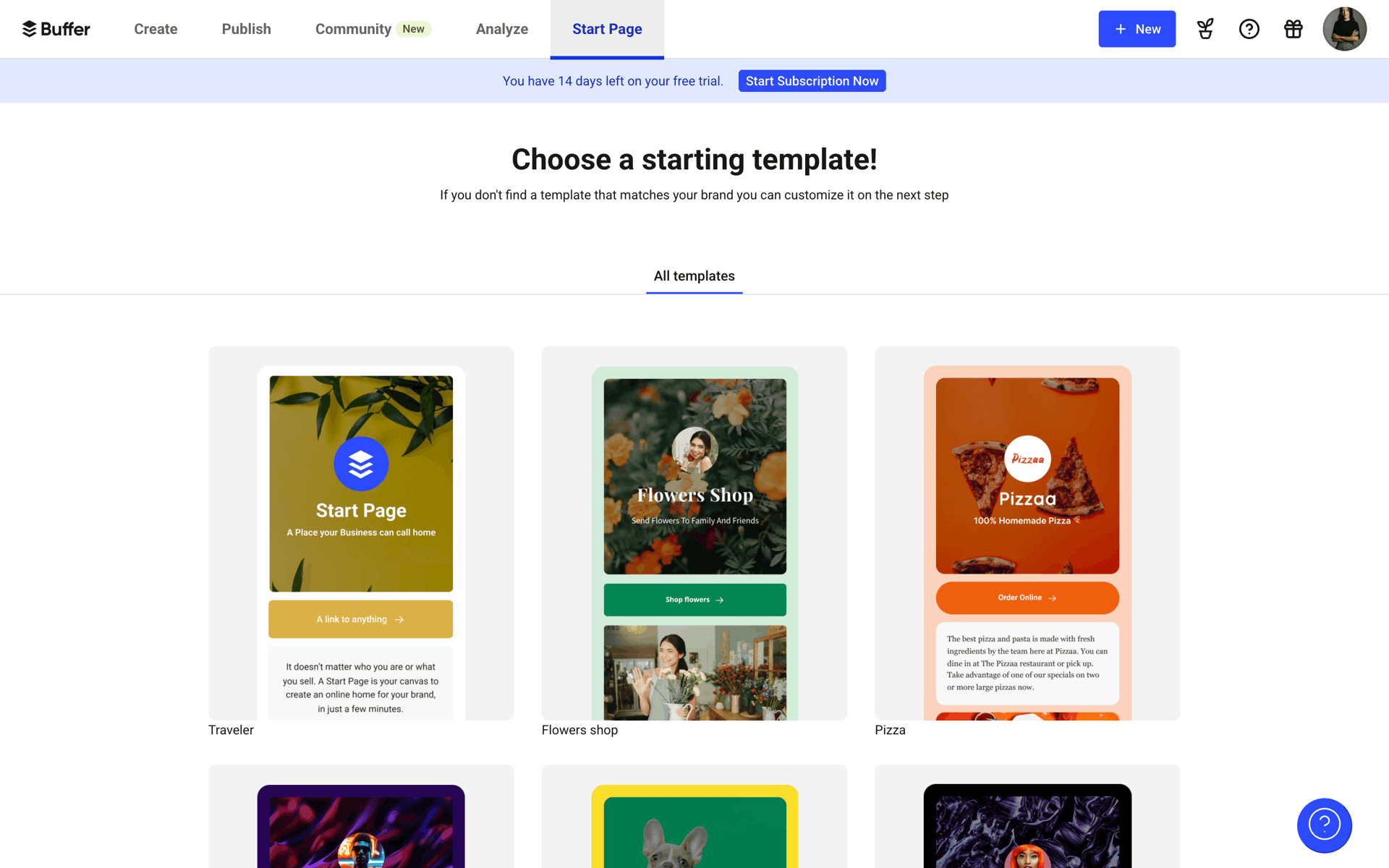 Buffer Web Business interface screenshot 5