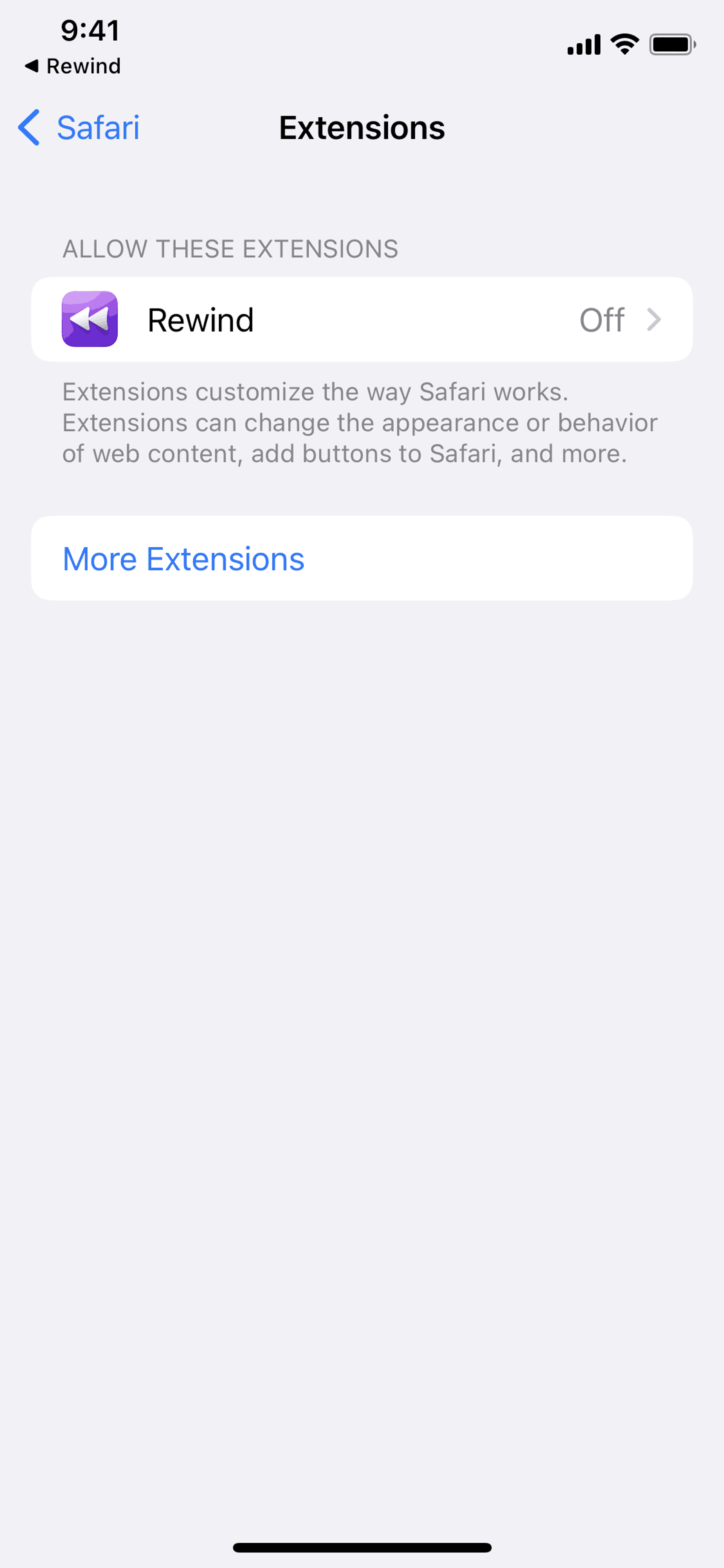 Rewind iOS AI interface screenshot 19