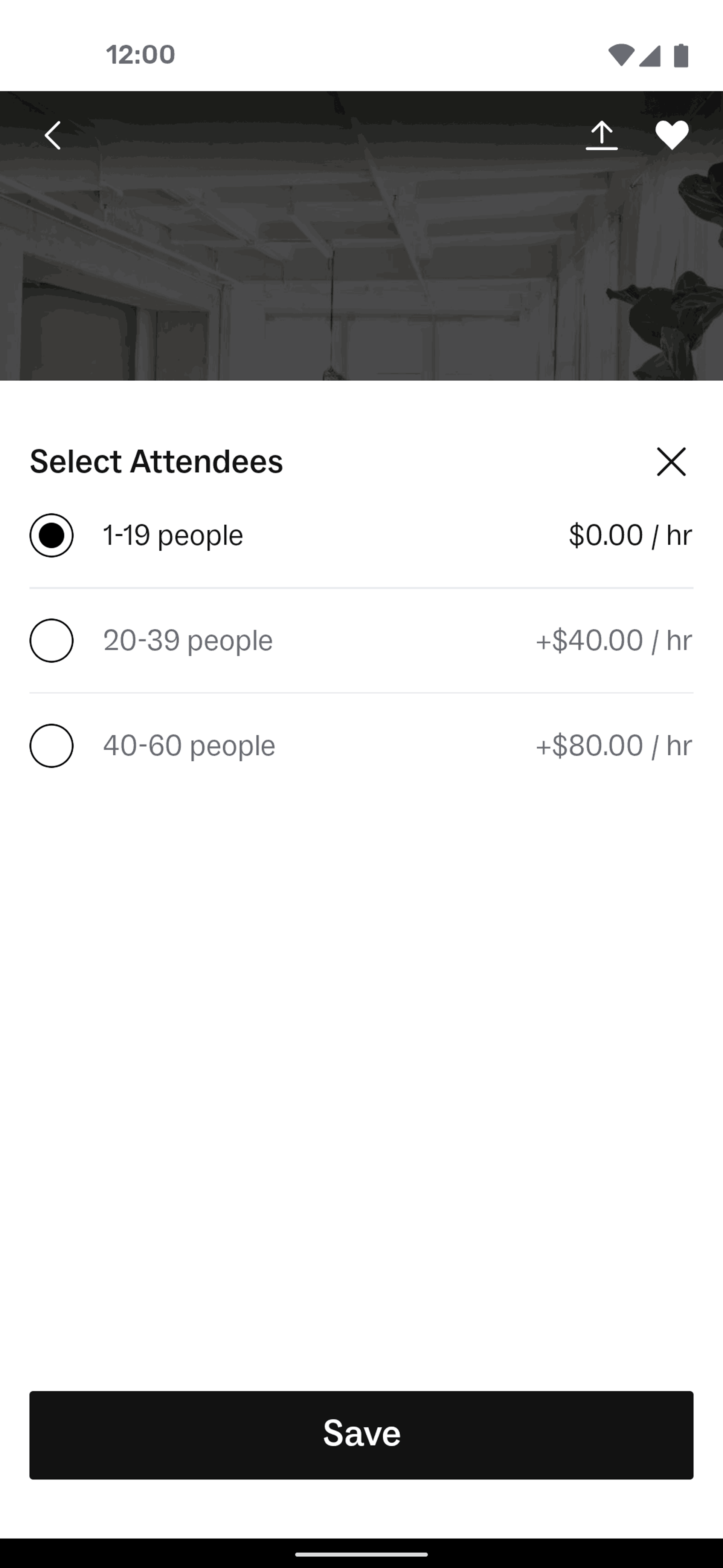 Peerspace Android Lifestyle interface screenshot 16