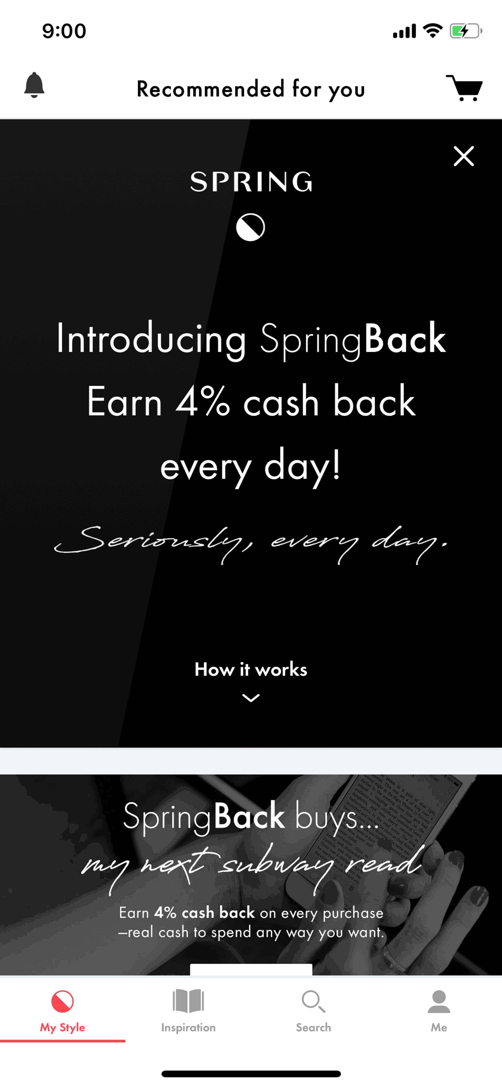 Spring iOS Shopping interface screenshot 9