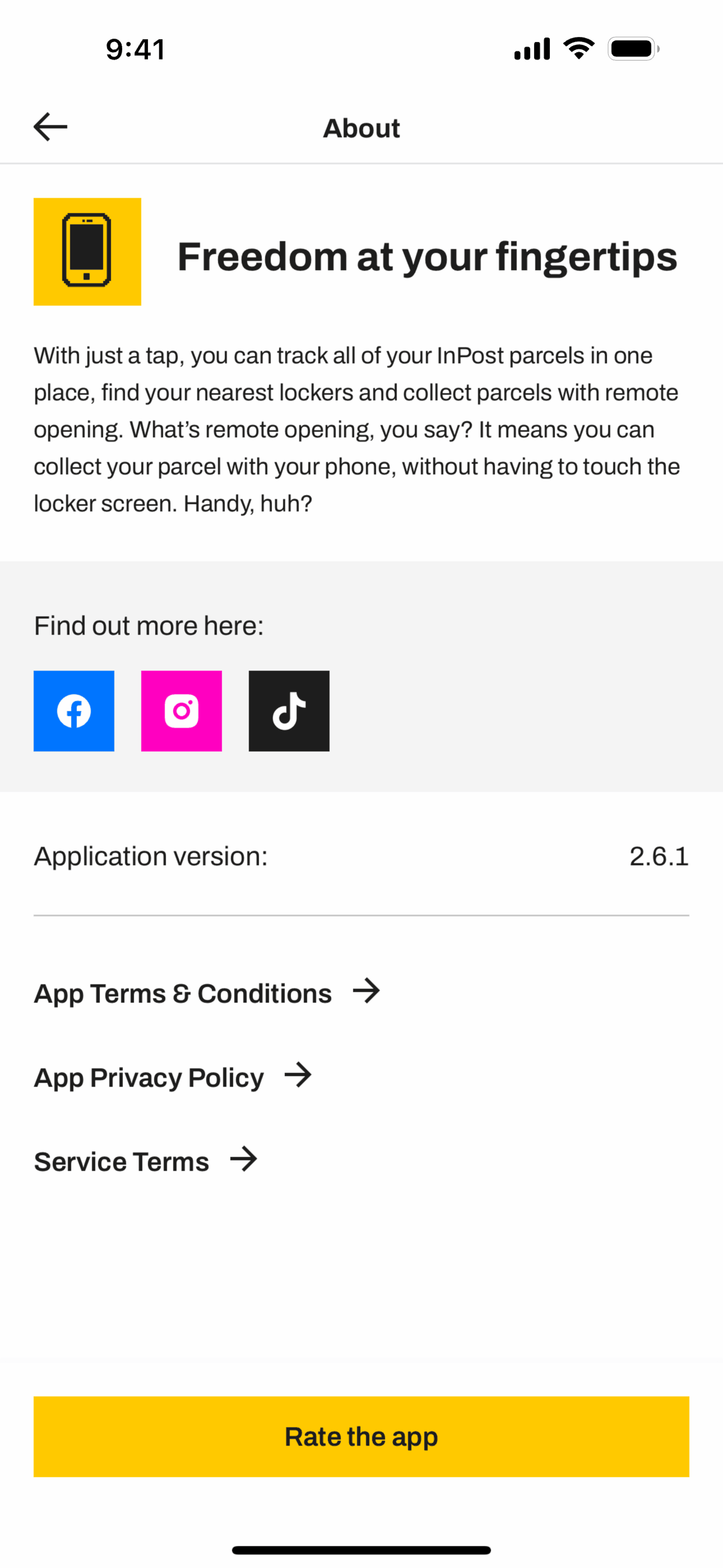 InPost UK iOS Shopping interface screenshot 16