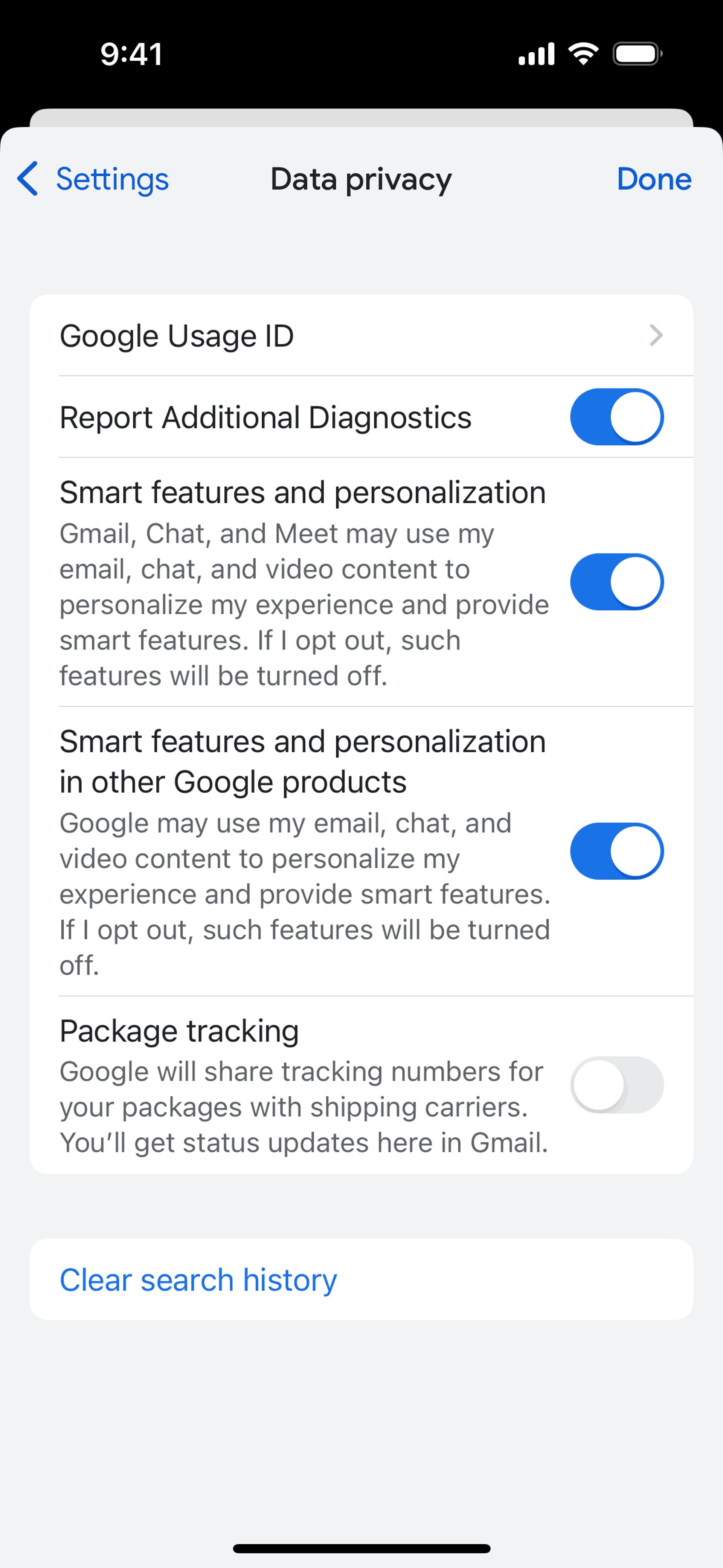 Gmail iOS Productivity interface screenshot 11