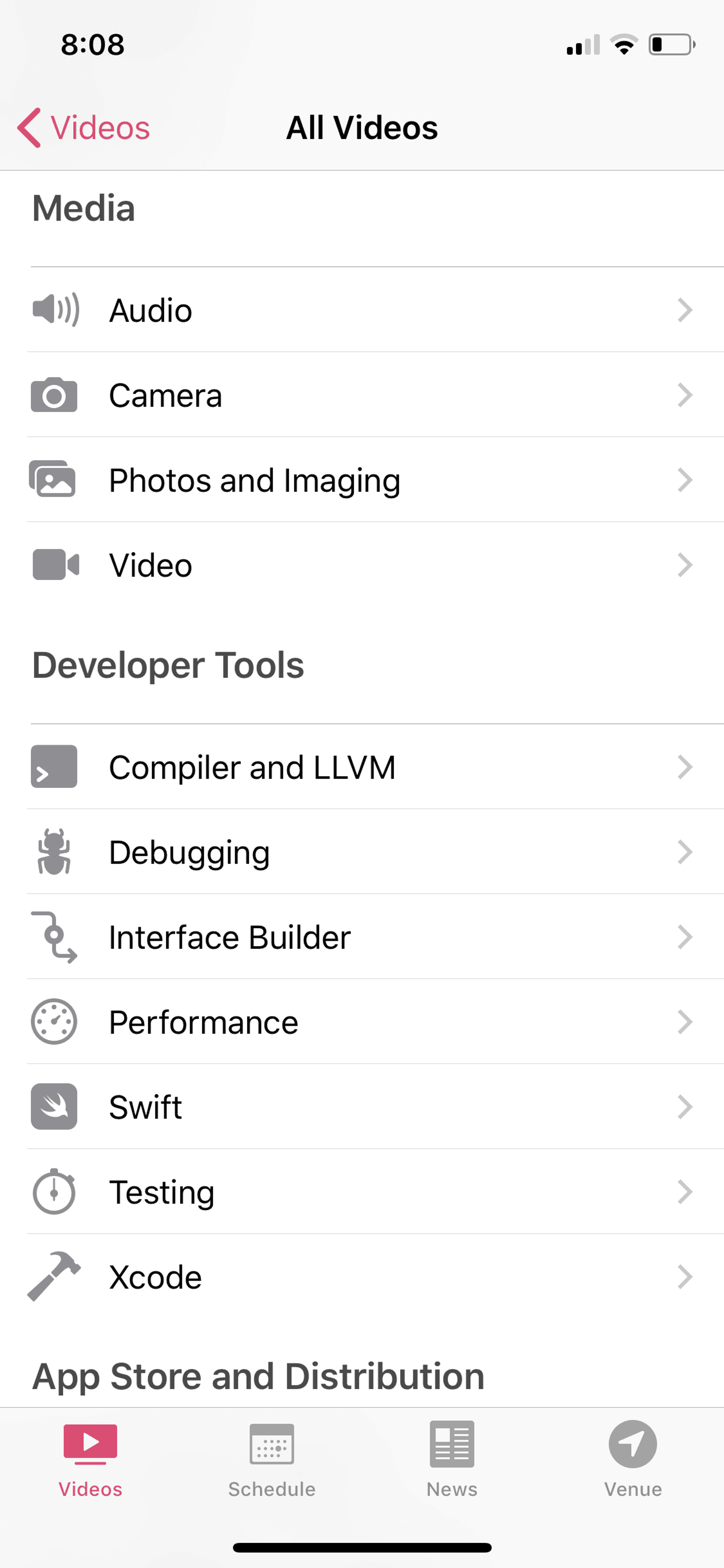 WWDC iOS Reference interface screenshot 15