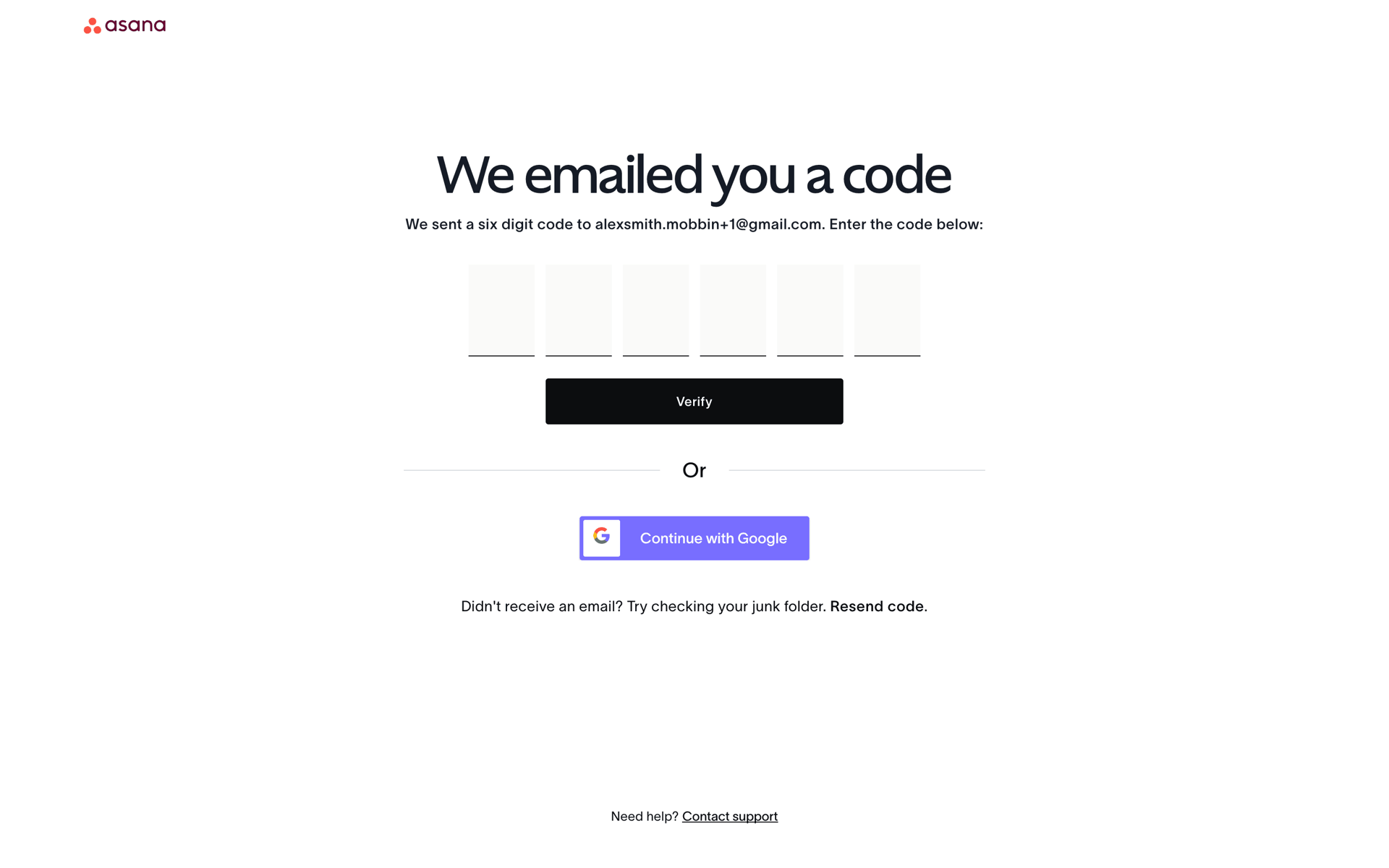 Onboarding on Asana (web) screen 5