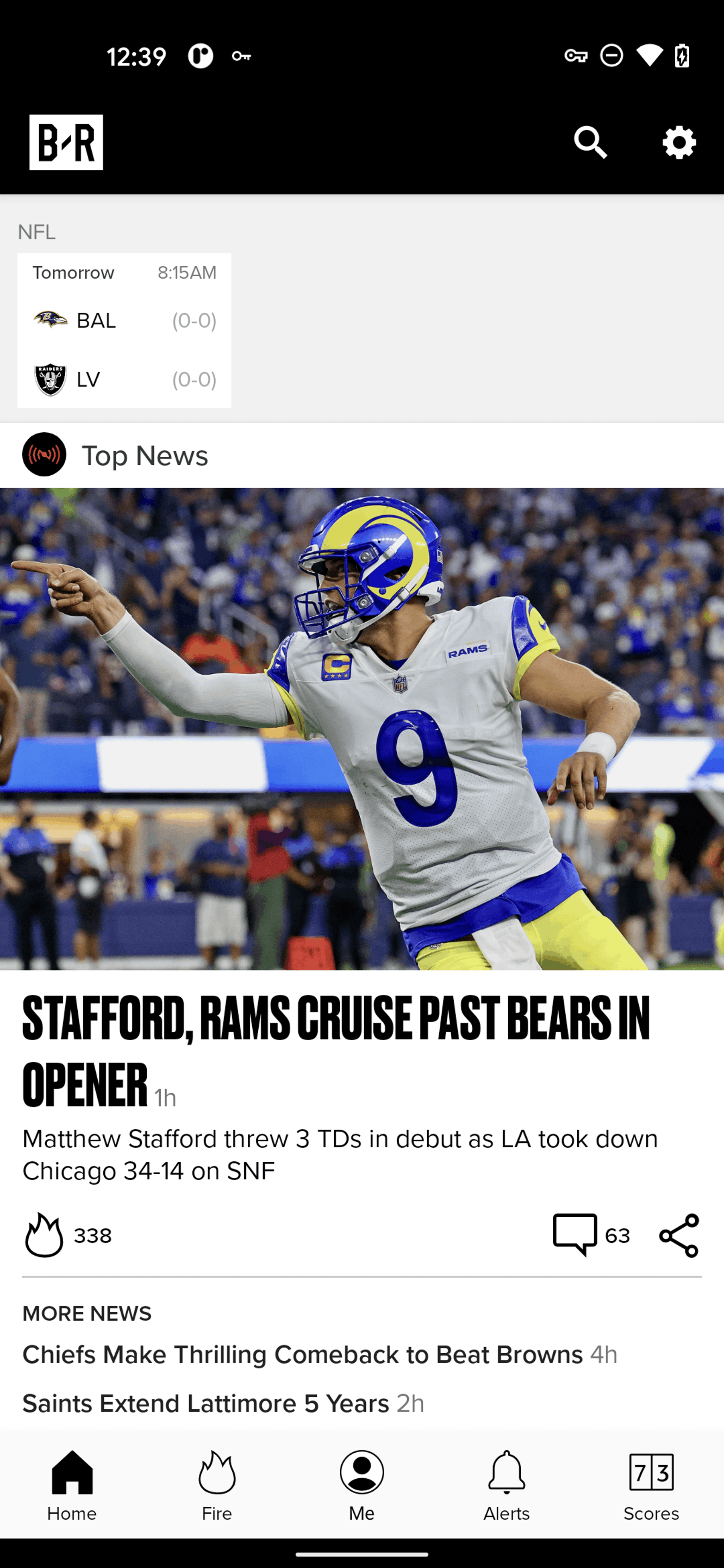 Bleacher Report Android Sports interface screenshot 10
