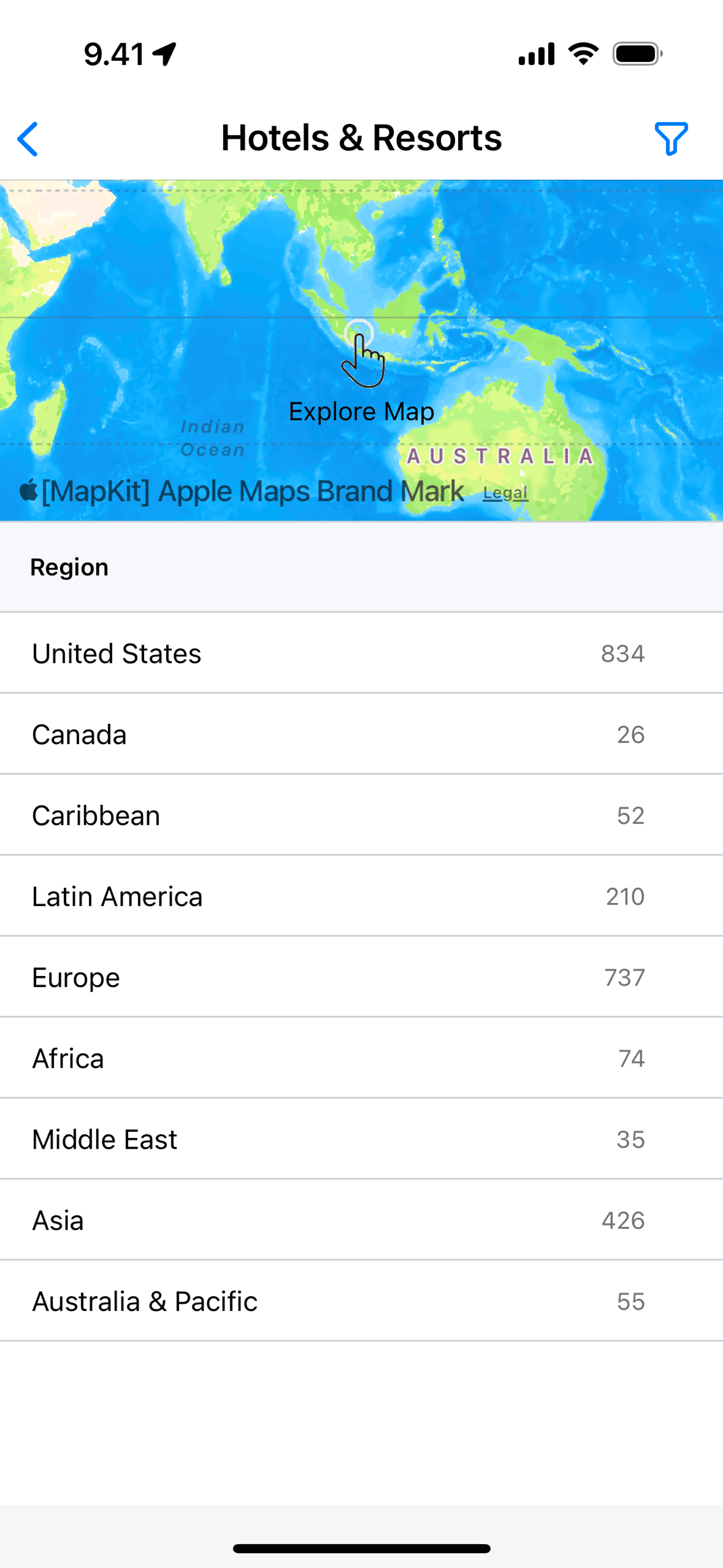 World of Hyatt iOS Travel & Transportation interface screenshot 18