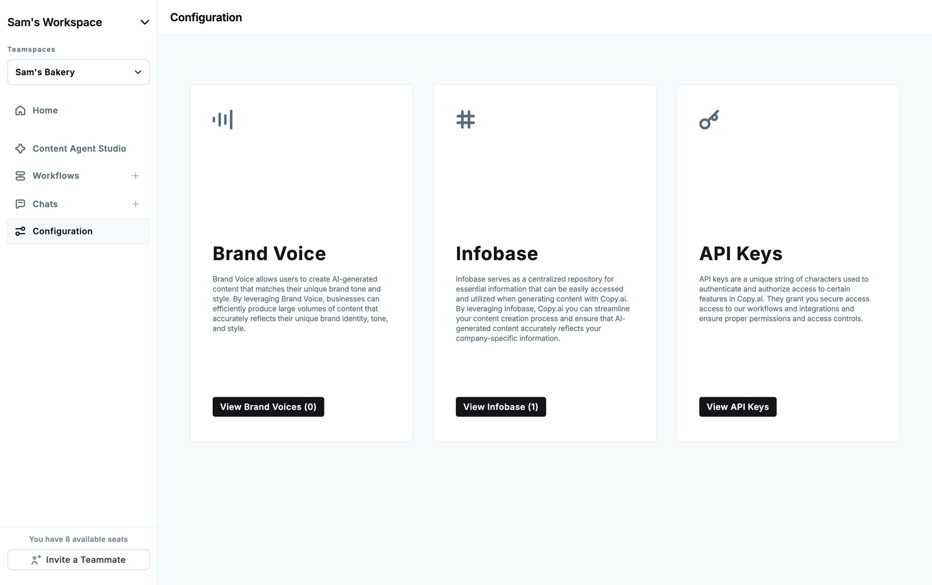Copy.ai Web AI interface screenshot 11