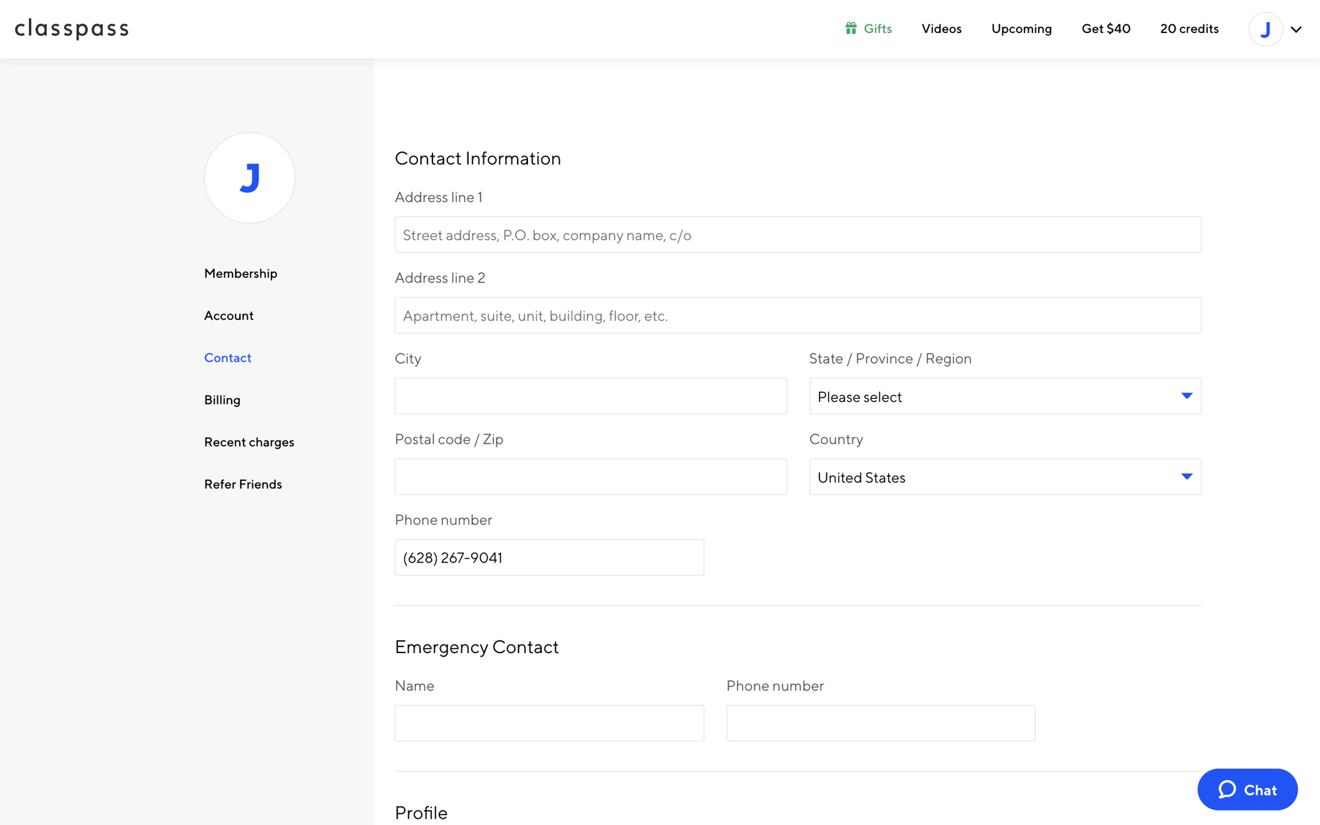 ClassPass Web Health & Fitness interface screenshot 19