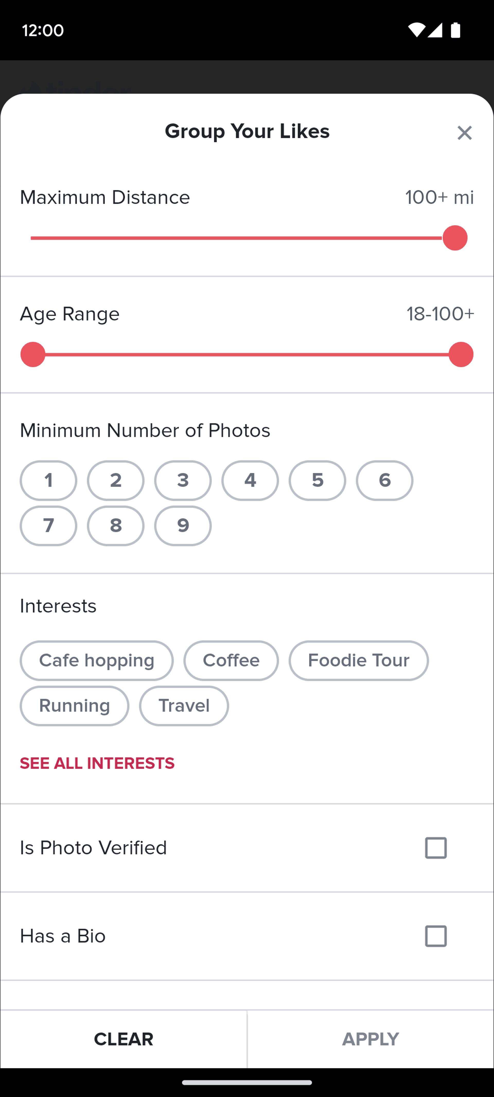 Tinder Android Social Networking interface screenshot 12