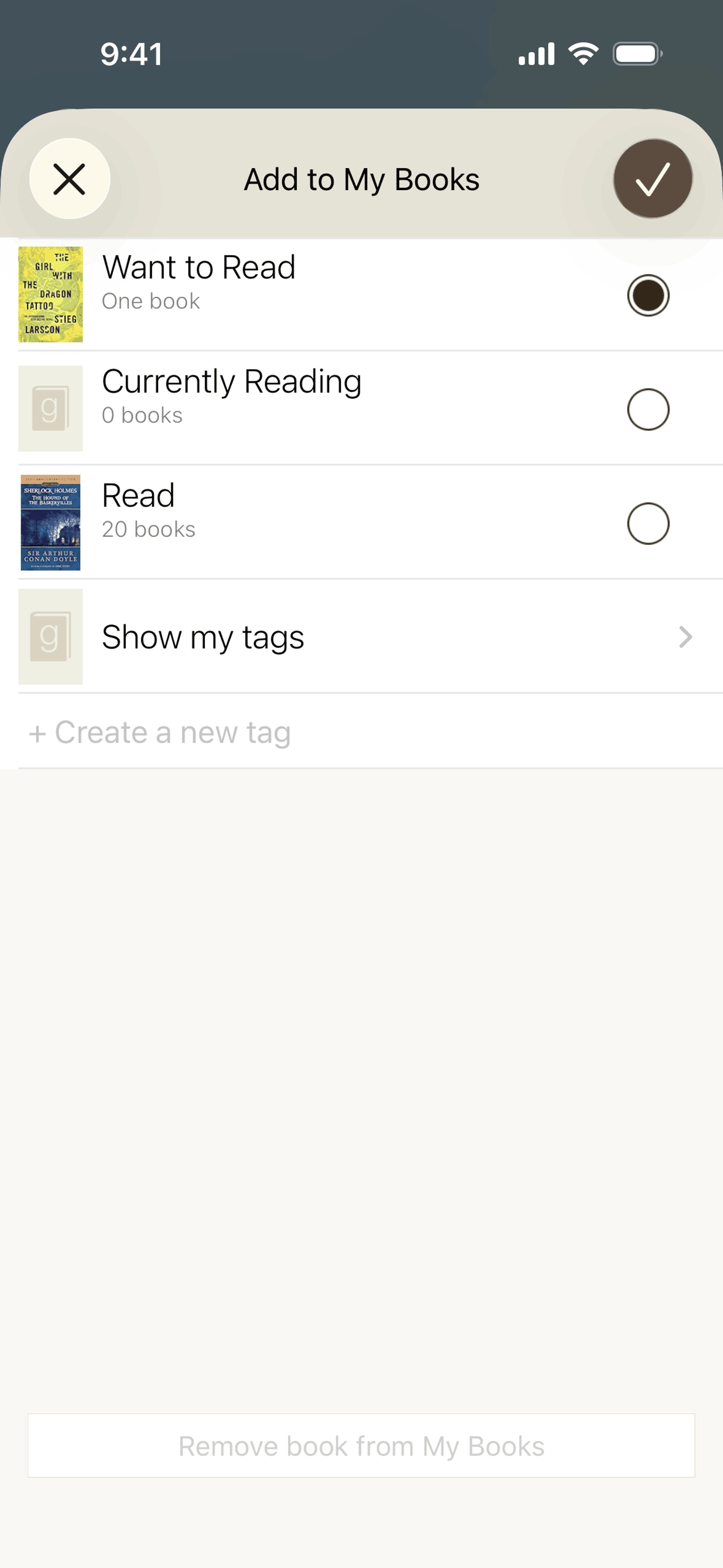 Goodreads iOS Education interface screenshot 9