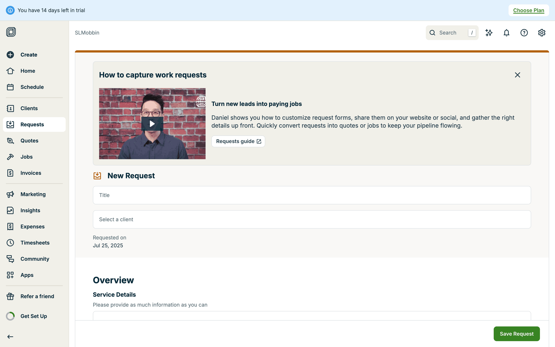 Jobber Web Business interface screenshot 9