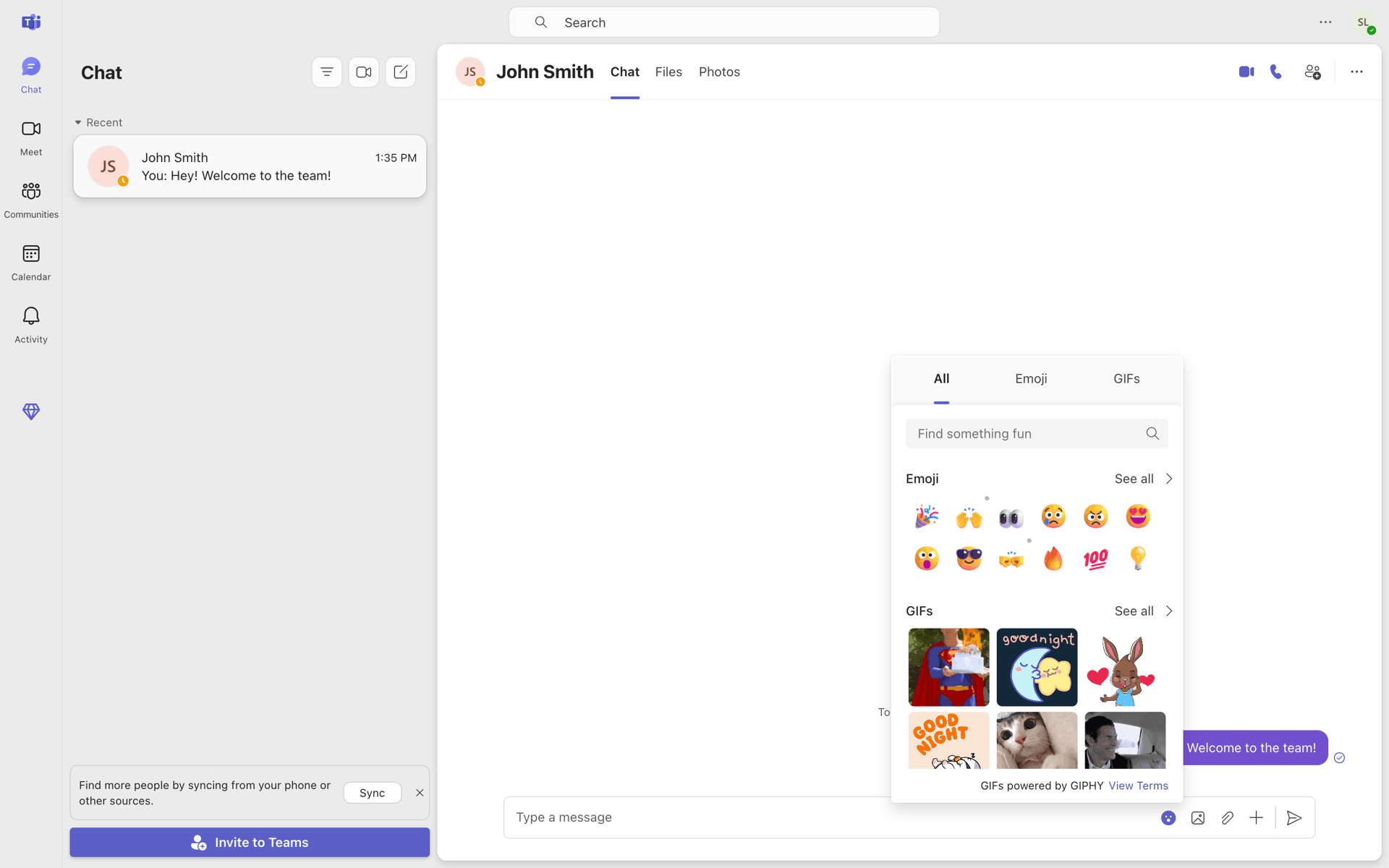 Microsoft Teams Web Business interface screenshot 20