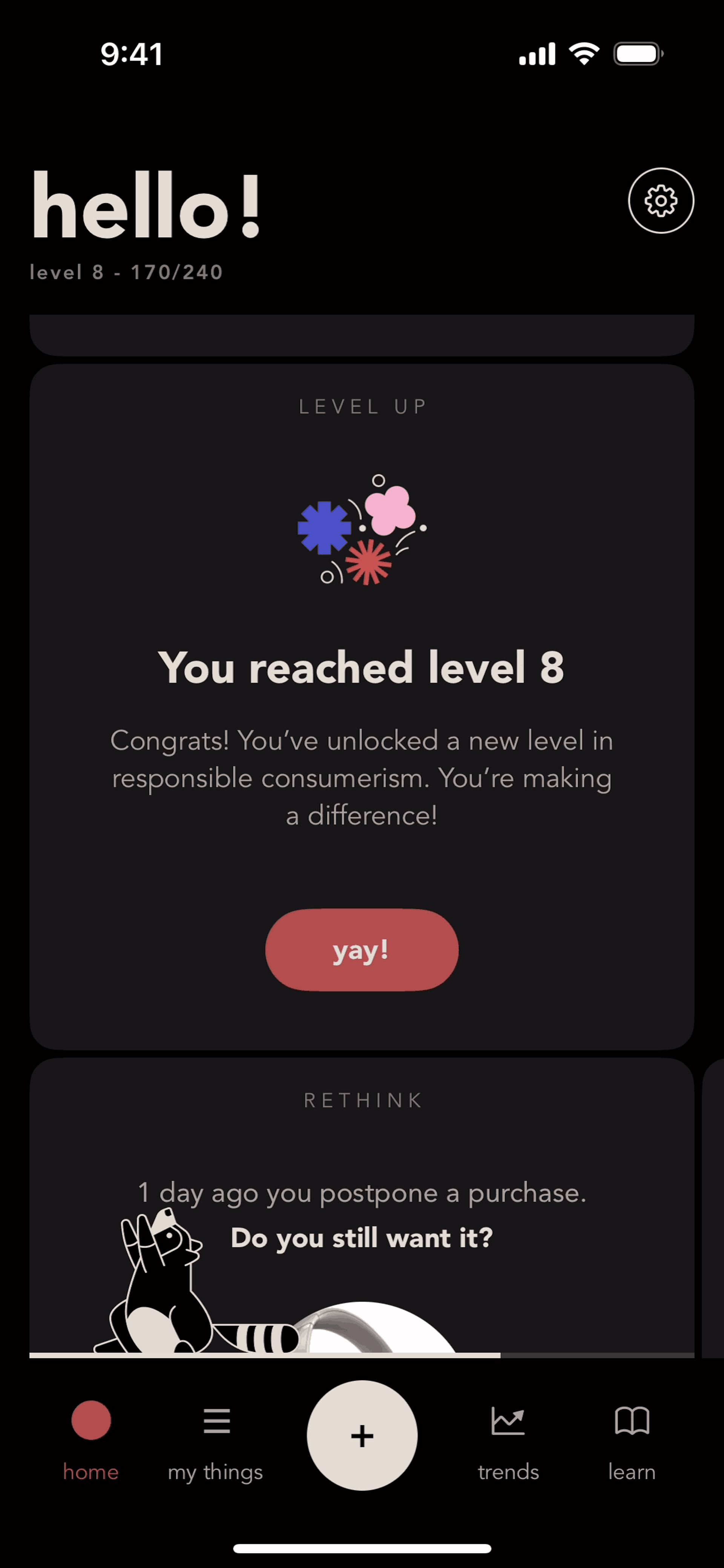 bless. iOS Health & Fitness interface screenshot 13