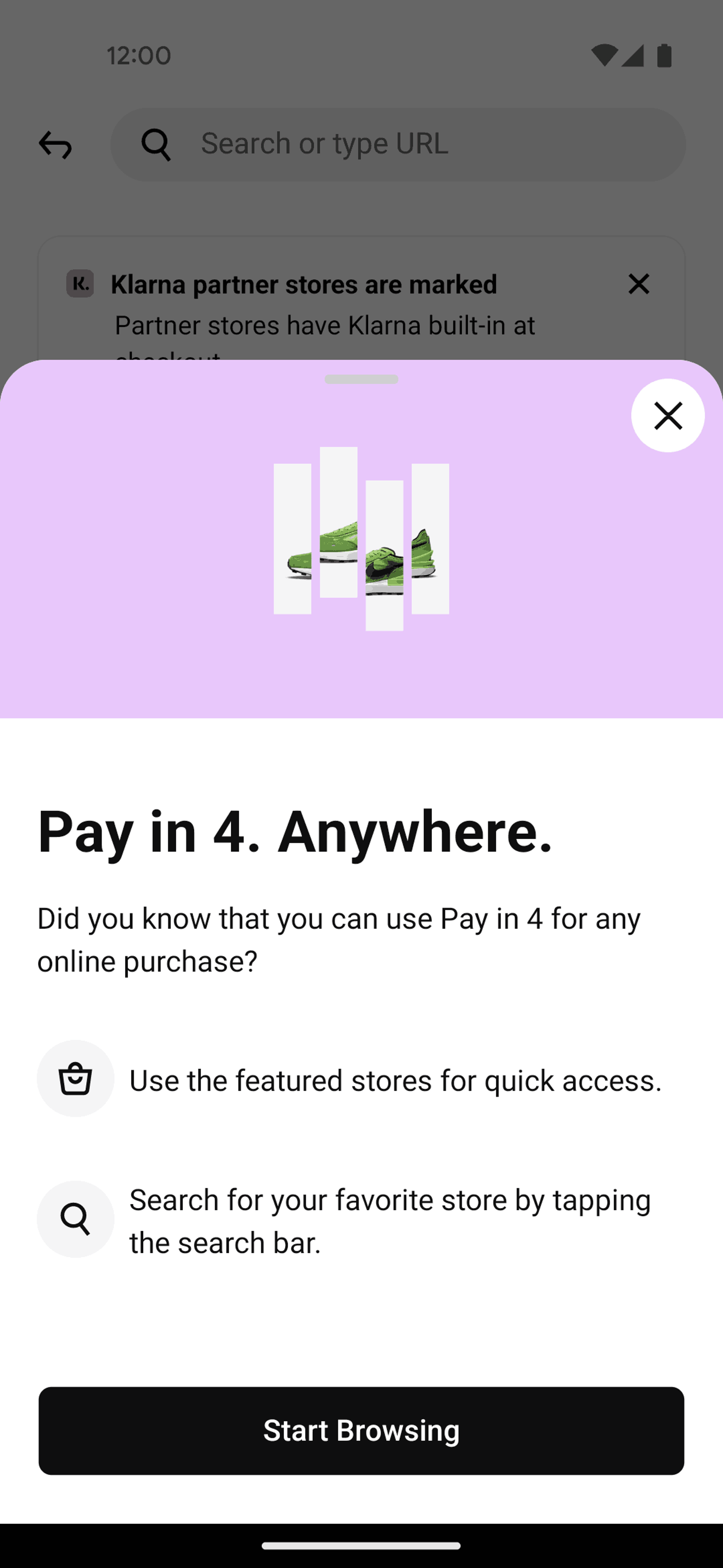 Klarna Android Shopping interface screenshot 6