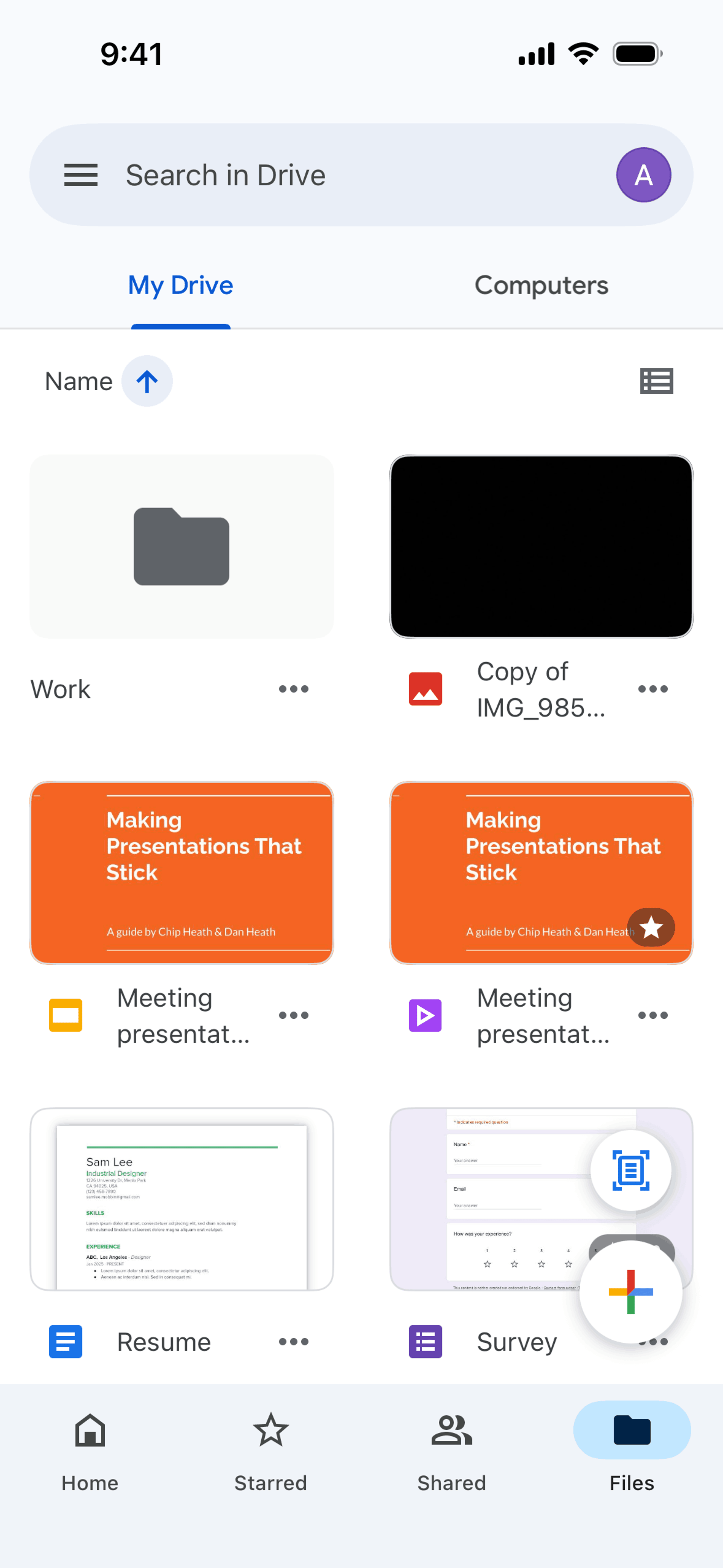 Google Drive iOS Productivity interface screenshot 21