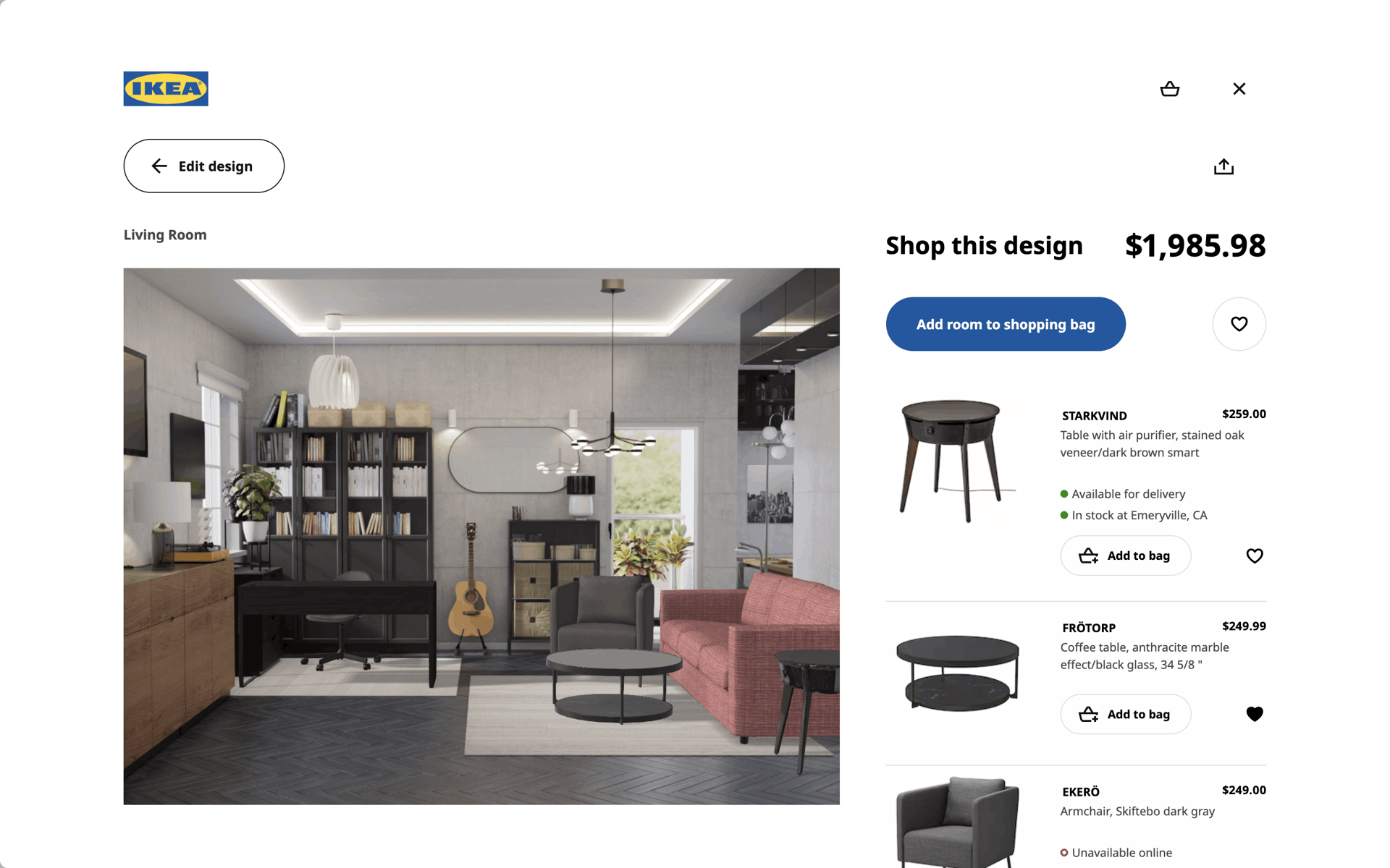 IKEA Web Shopping interface screenshot 19