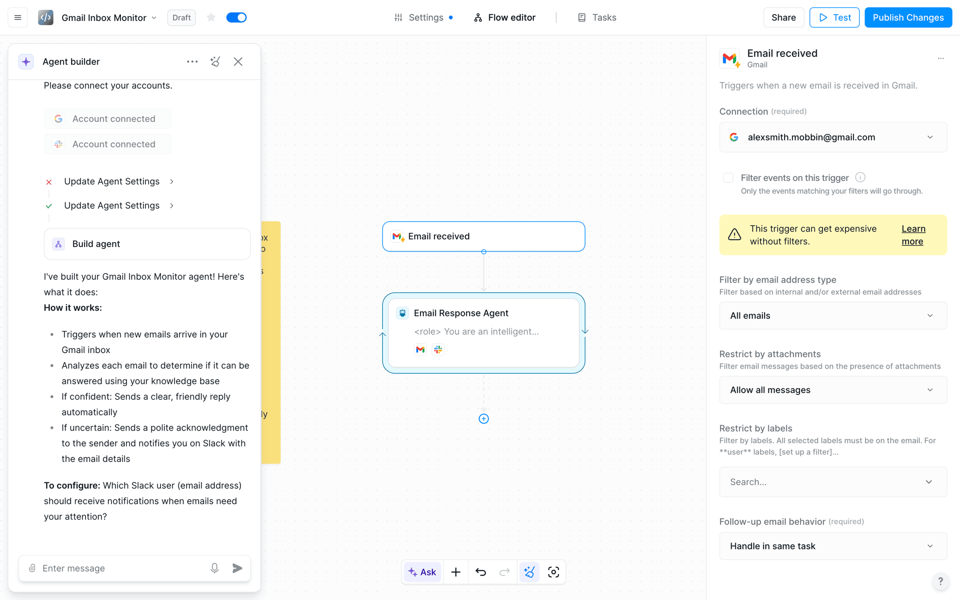 Lindy Web AI interface screenshot 24