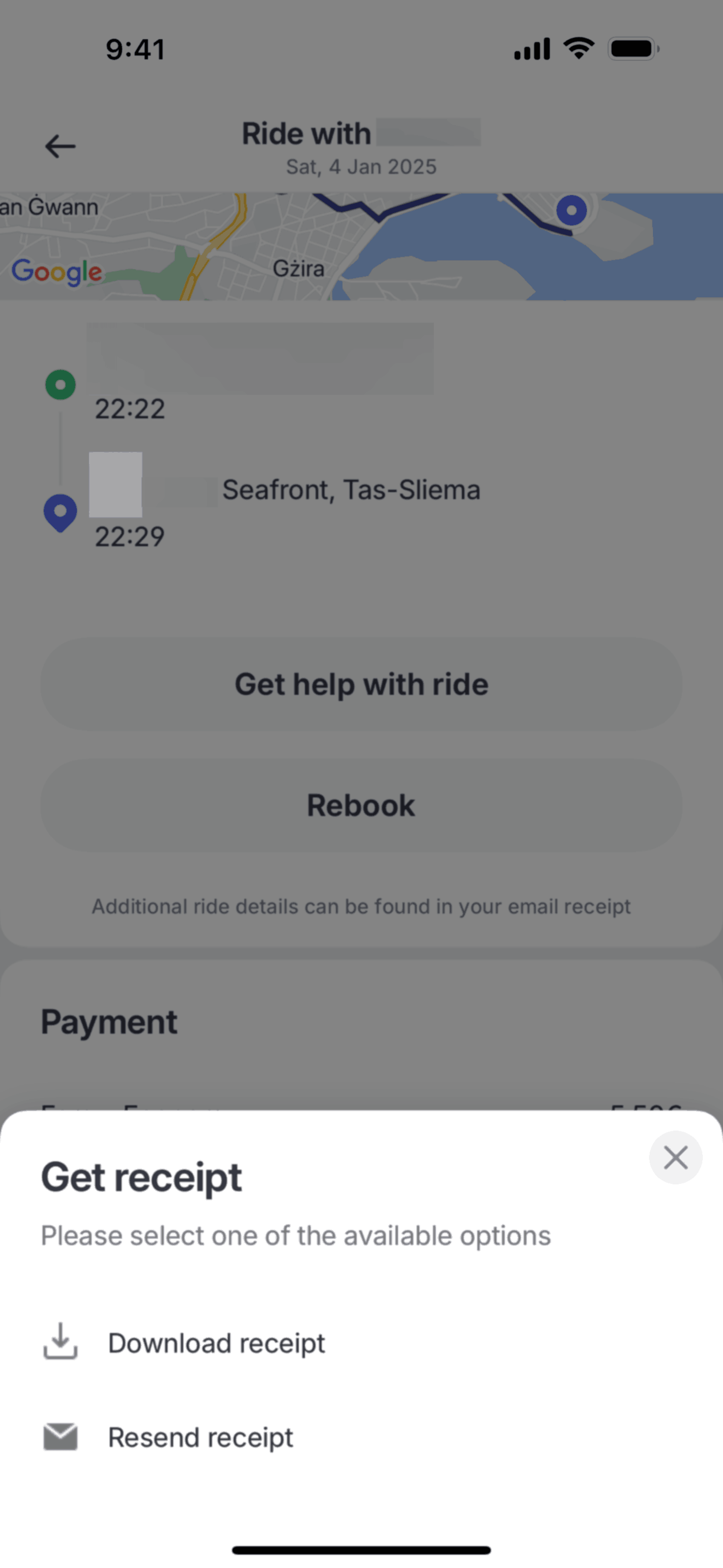 Bolt iOS Travel & Transportation interface screenshot 24