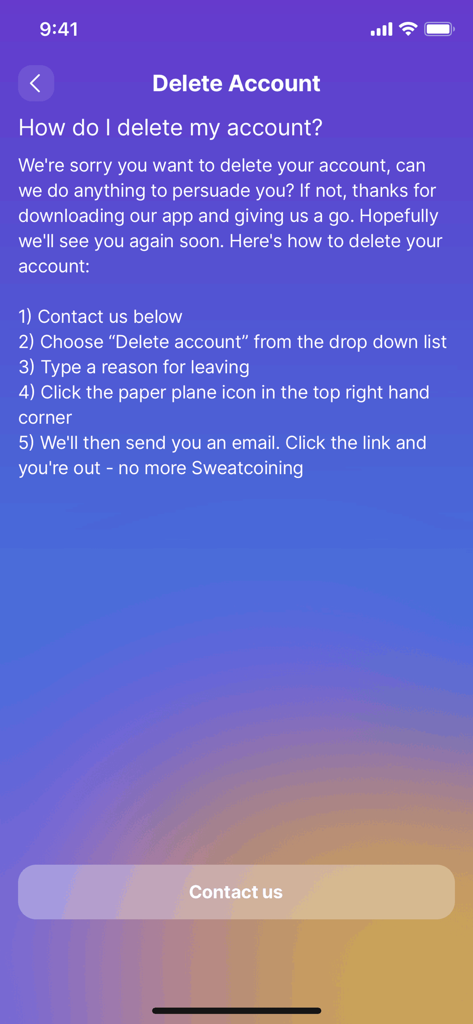 Sweatcoin iOS Health & Fitness interface screenshot 22