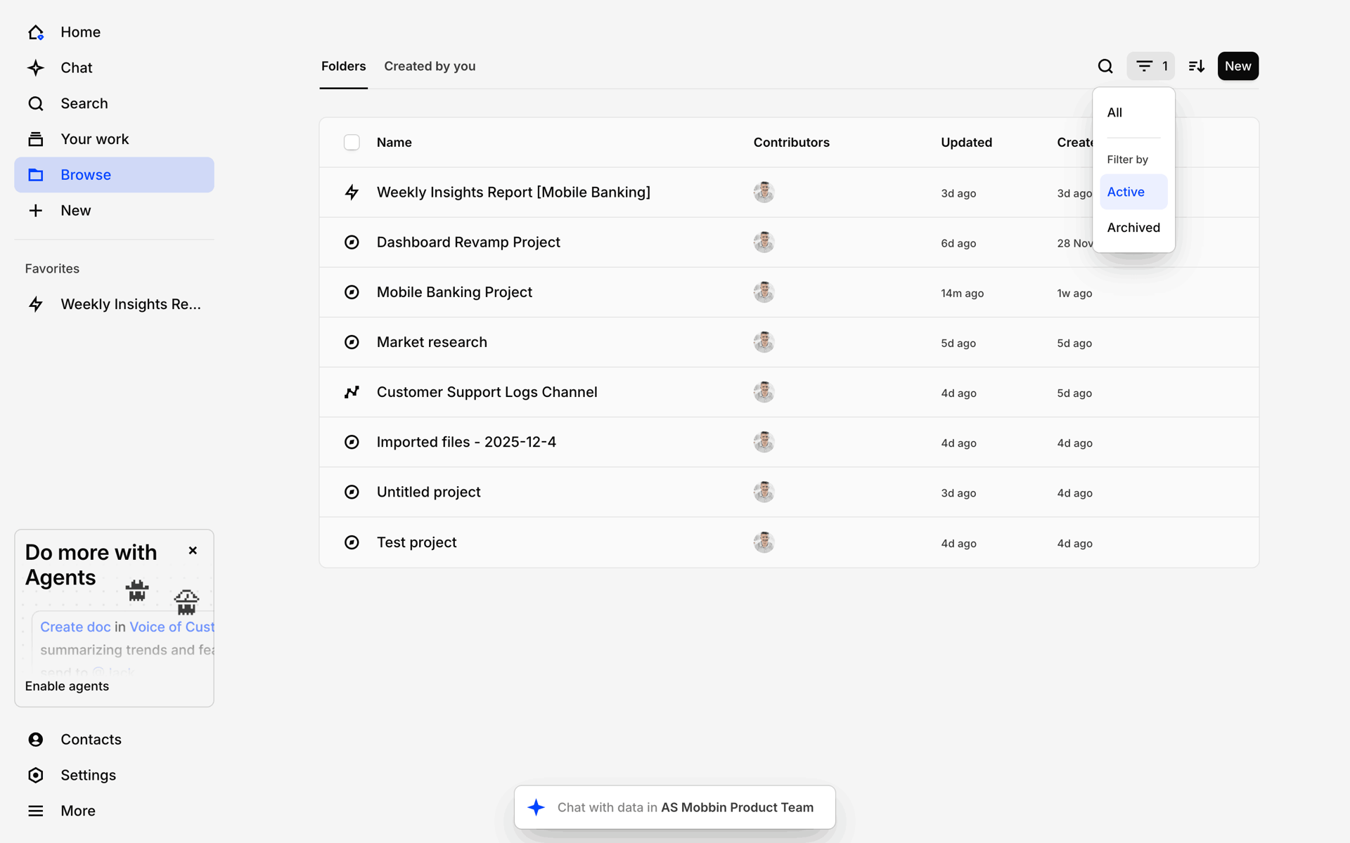 Dovetail Web Business interface screenshot 11