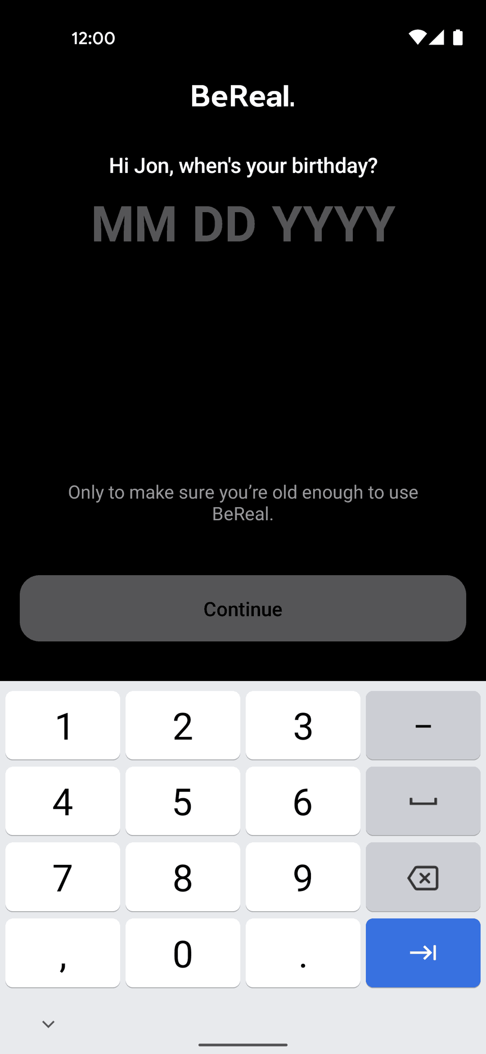 BeReal. Android Social Networking interface screenshot 8