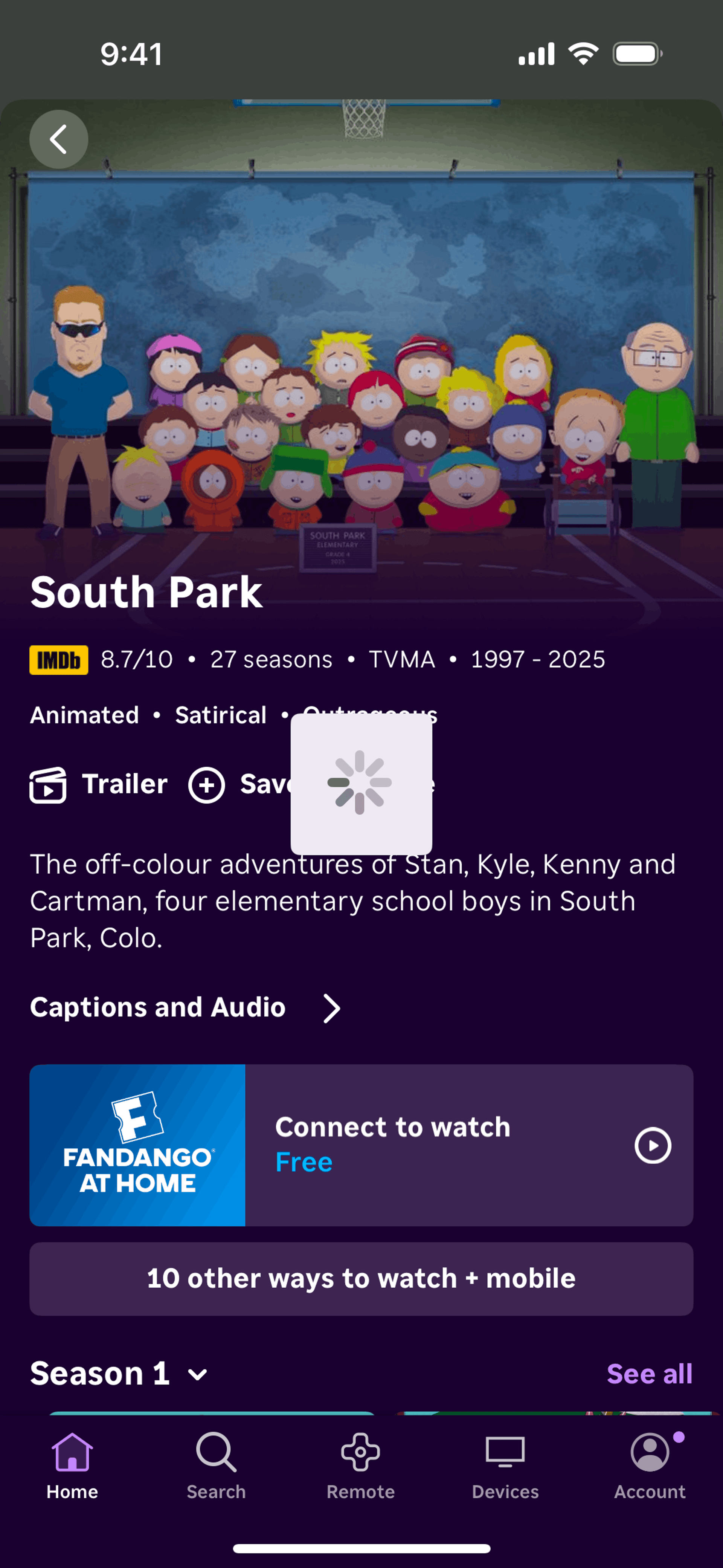 Roku iOS Entertainment interface screenshot 21