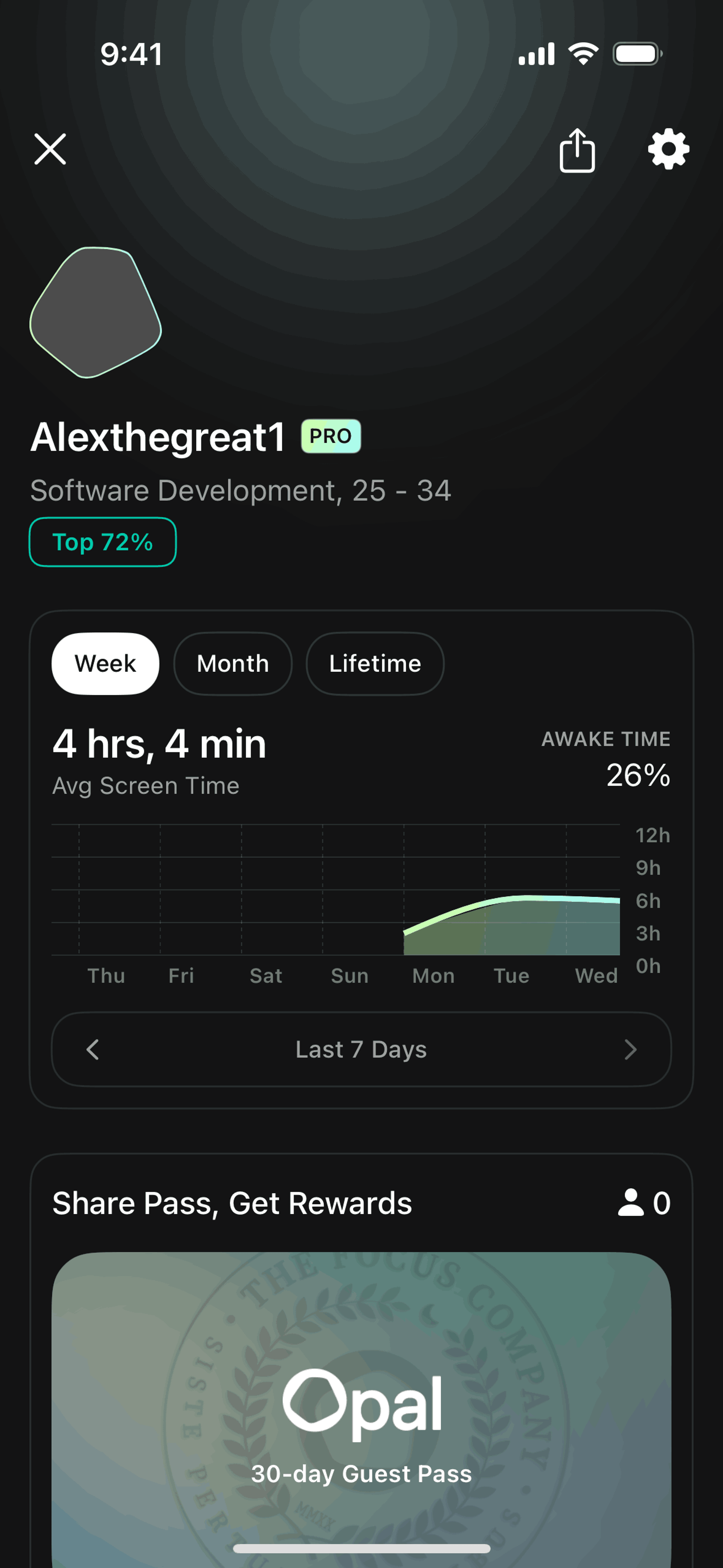 Opal iOS Productivity interface screenshot 22