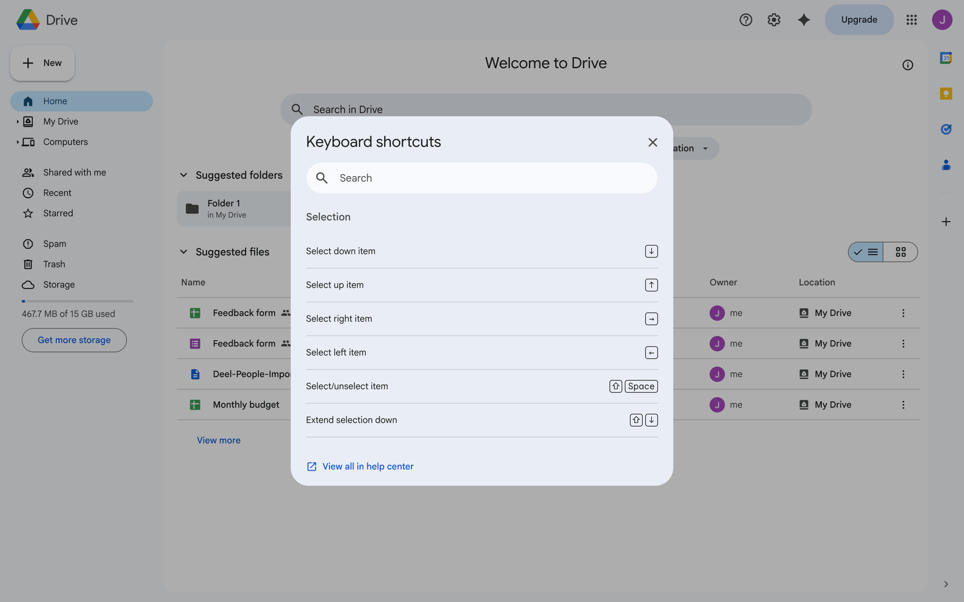 Google Drive Web Productivity interface screenshot 4