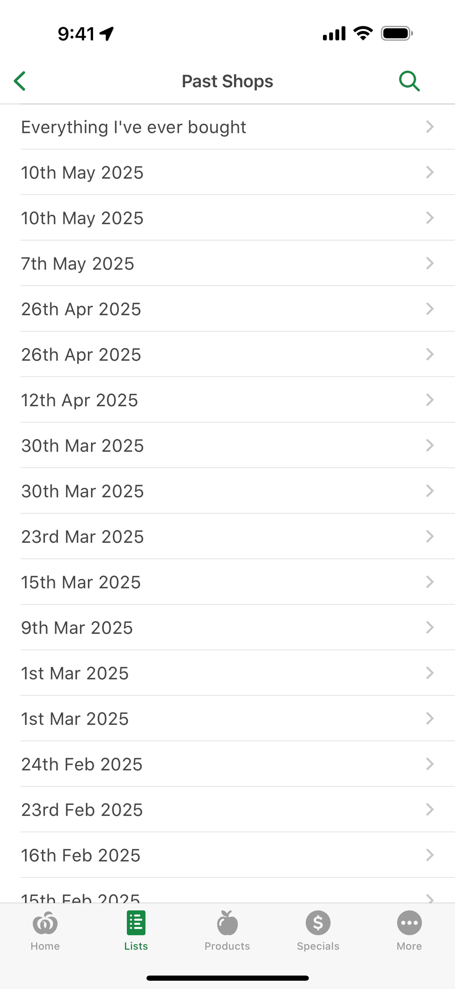 Woolworths iOS Shopping interface screenshot 22